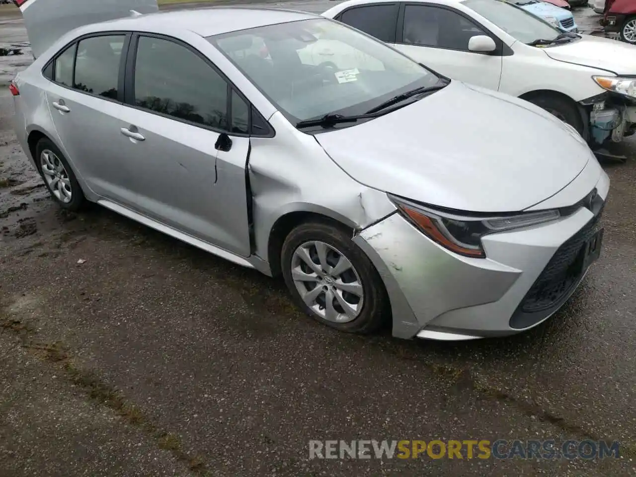 1 Photograph of a damaged car JTDEPRAEXLJ084858 TOYOTA COROLLA 2020