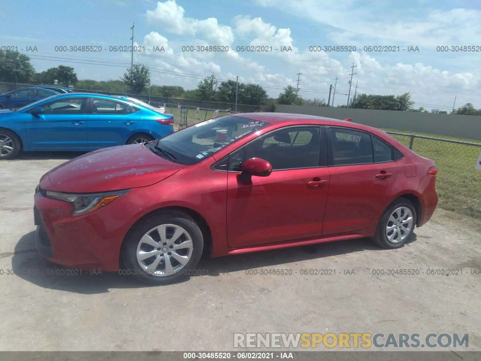 2 Photograph of a damaged car JTDEPRAEXLJ085251 TOYOTA COROLLA 2020