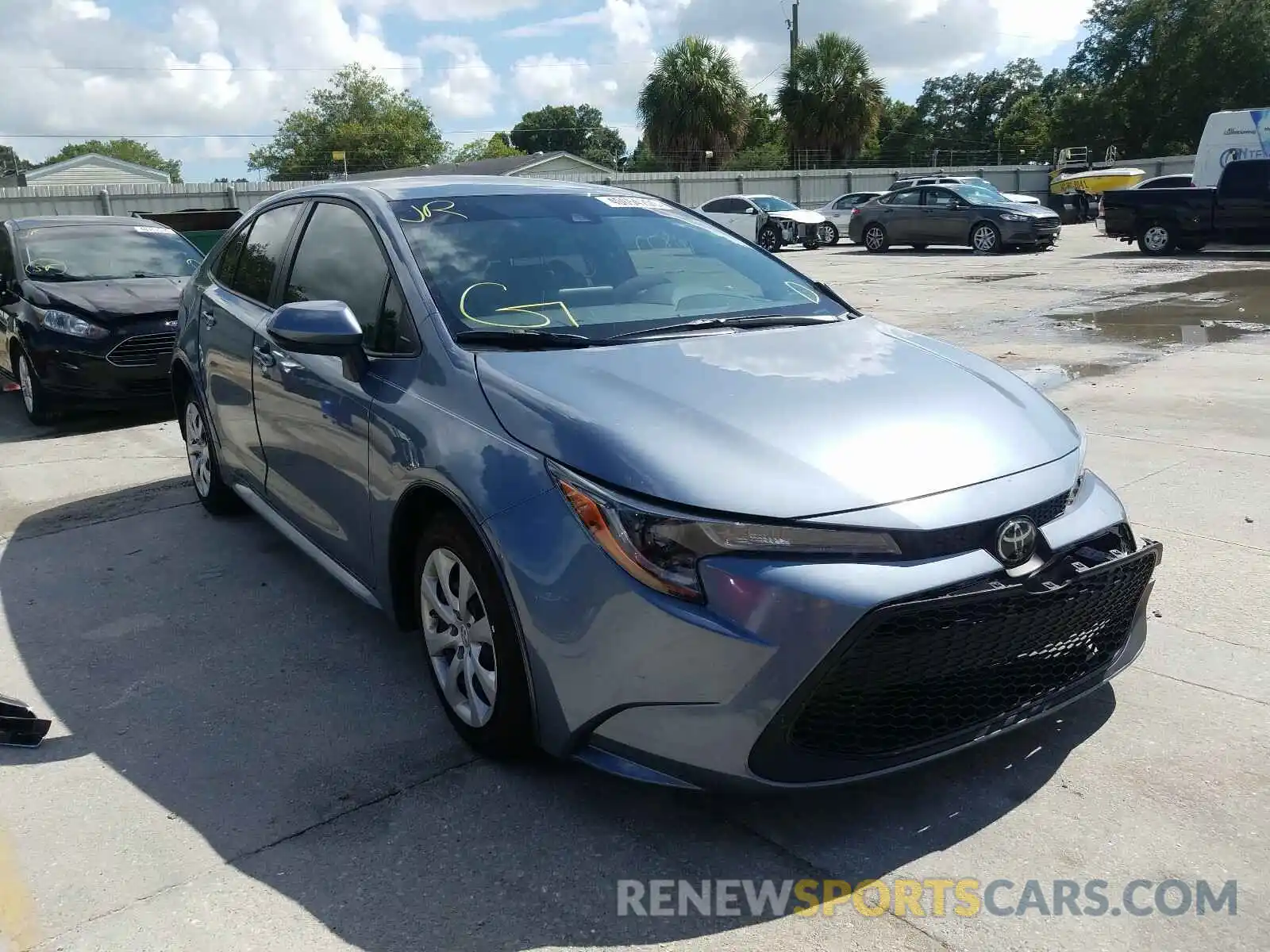 1 Photograph of a damaged car JTDEPRAEXLJ085606 TOYOTA COROLLA 2020