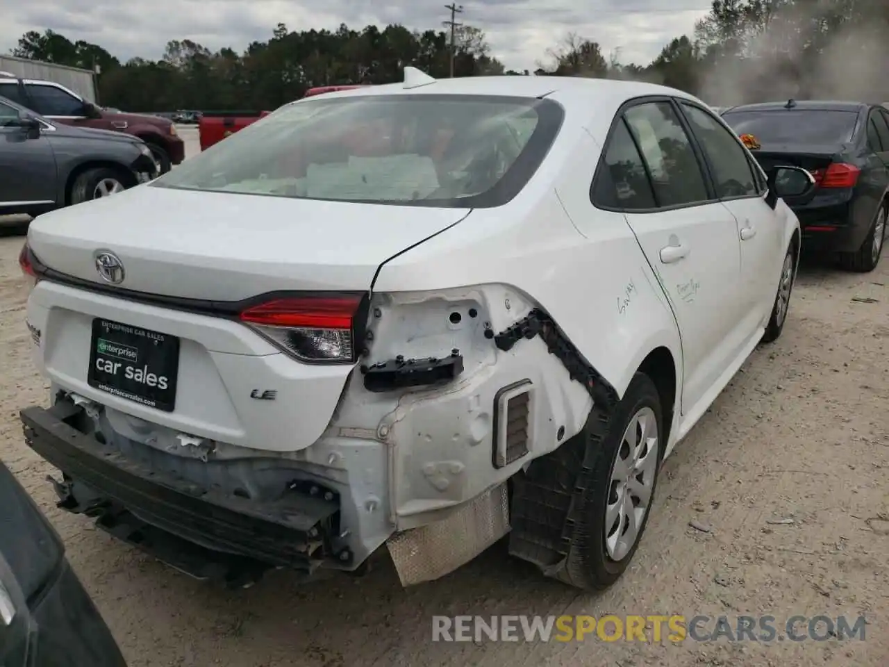 4 Photograph of a damaged car JTDEPRAEXLJ085895 TOYOTA COROLLA 2020