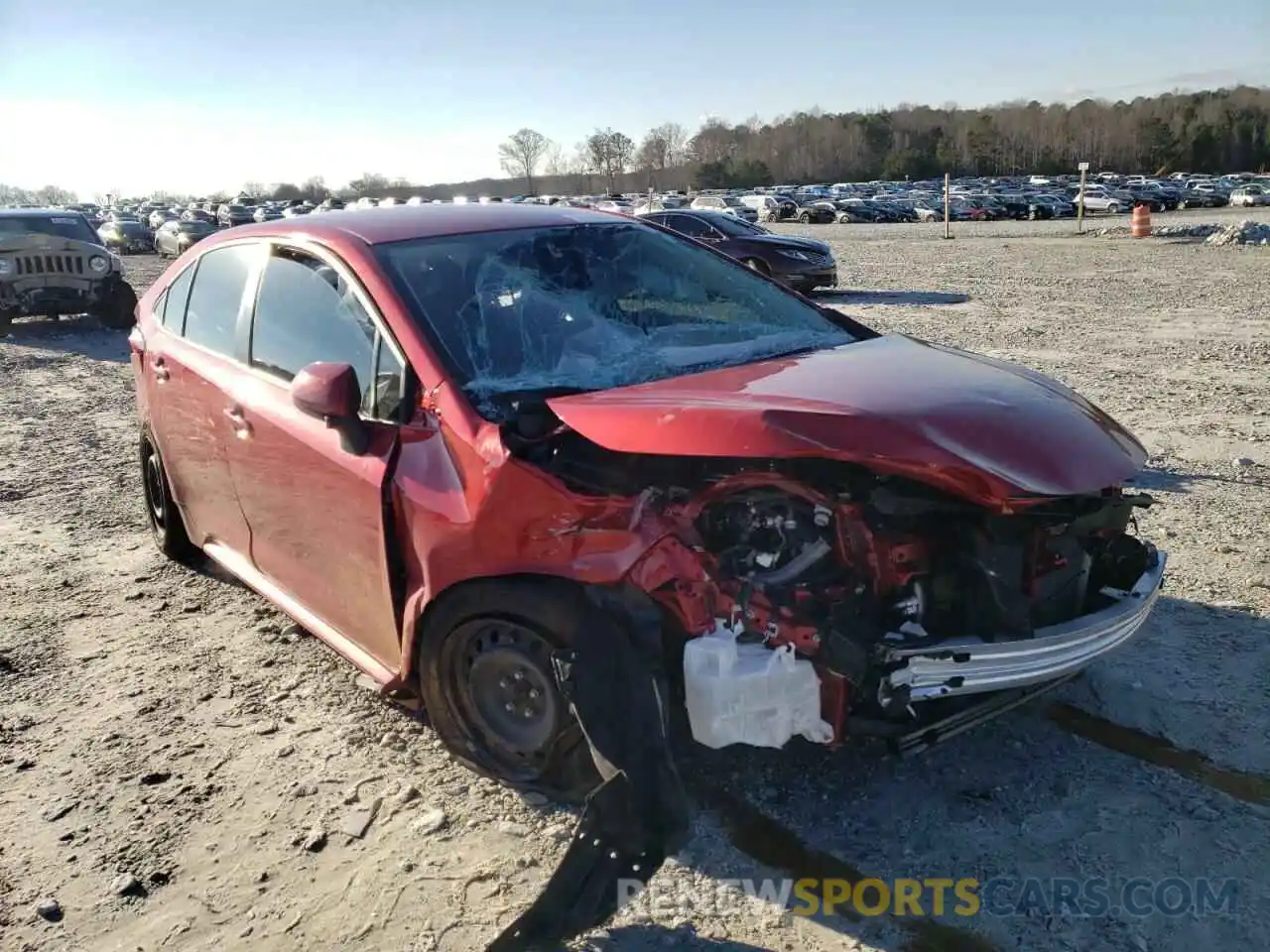 1 Photograph of a damaged car JTDEPRAEXLJ086089 TOYOTA COROLLA 2020