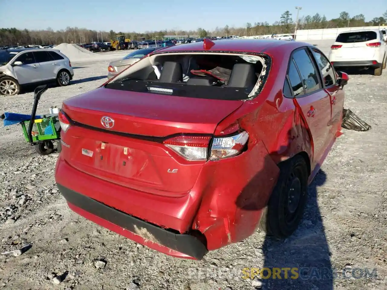 4 Photograph of a damaged car JTDEPRAEXLJ086089 TOYOTA COROLLA 2020