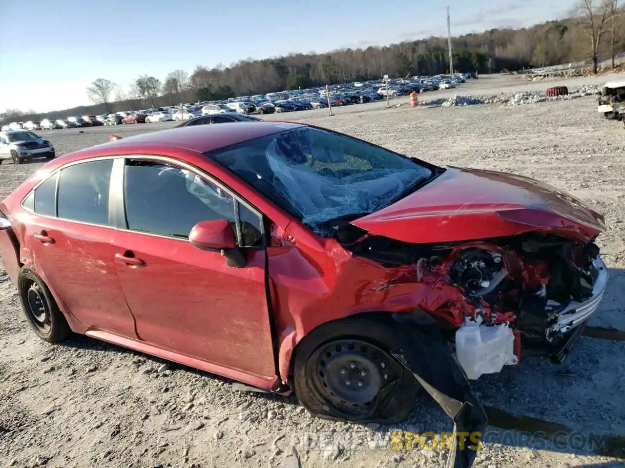 9 Photograph of a damaged car JTDEPRAEXLJ086089 TOYOTA COROLLA 2020