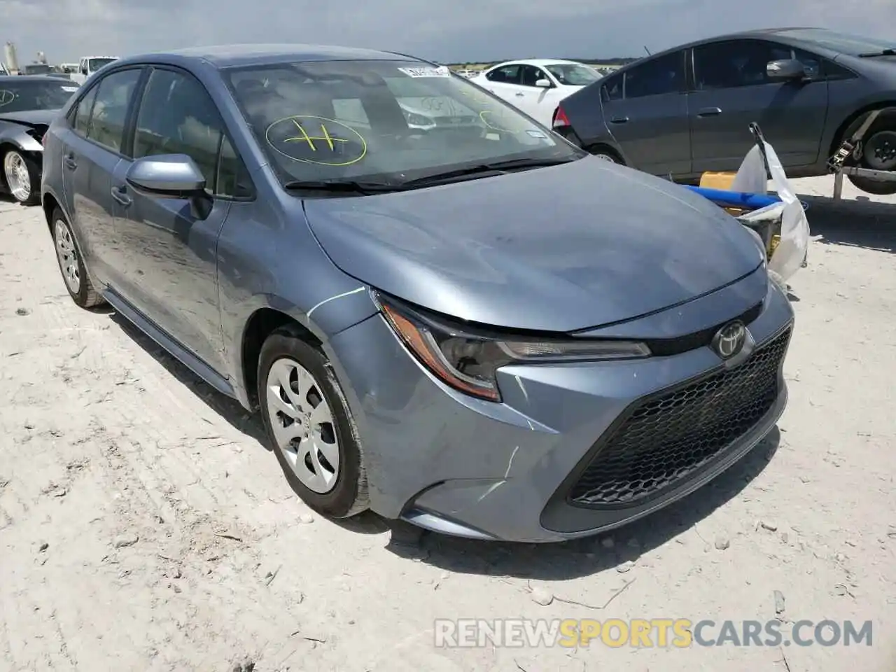 1 Photograph of a damaged car JTDEPRAEXLJ086111 TOYOTA COROLLA 2020