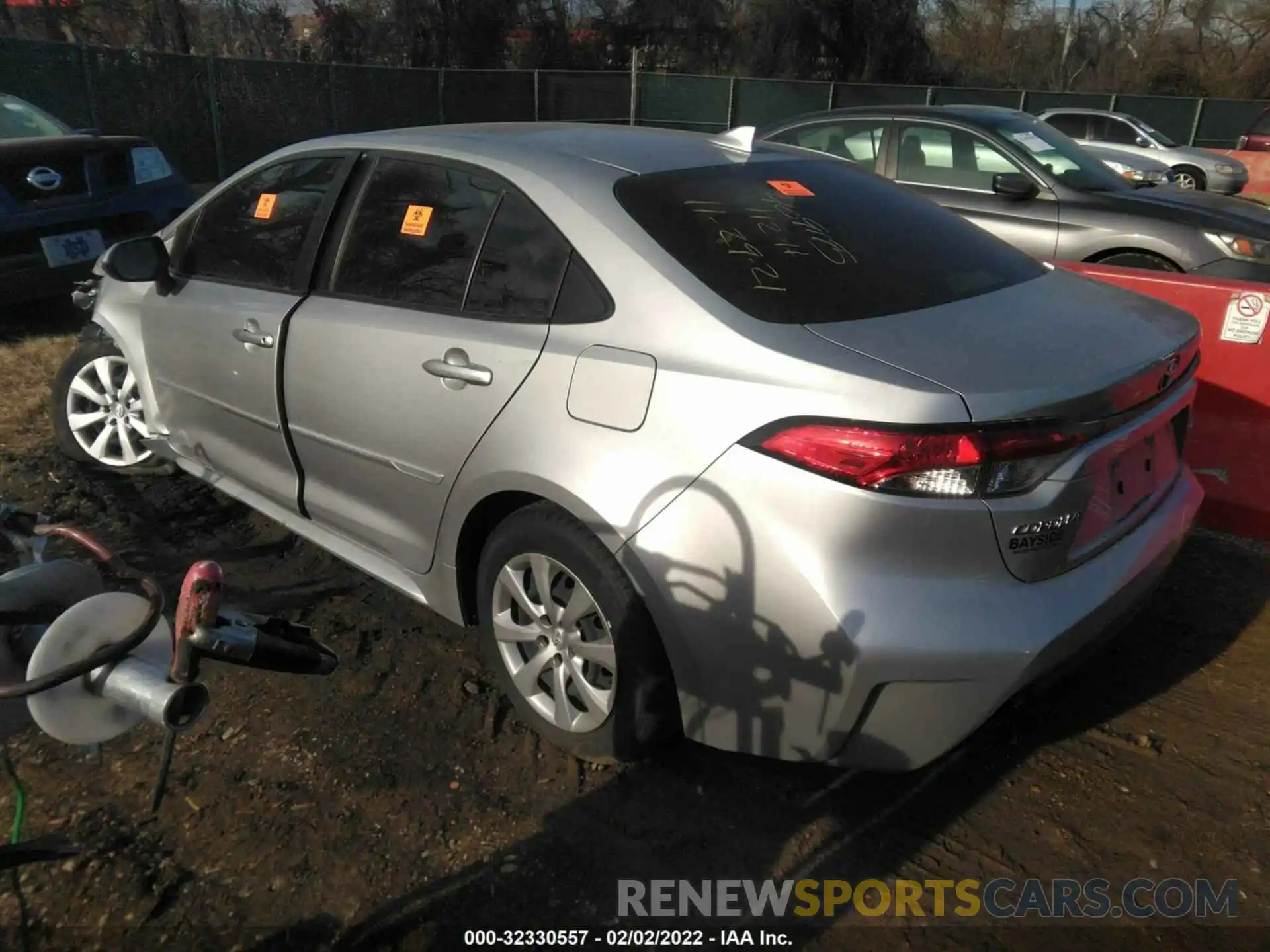 3 Photograph of a damaged car JTDEPRAEXLJ086237 TOYOTA COROLLA 2020