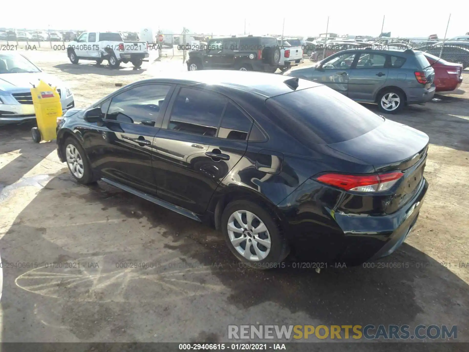 3 Photograph of a damaged car JTDEPRAEXLJ086710 TOYOTA COROLLA 2020