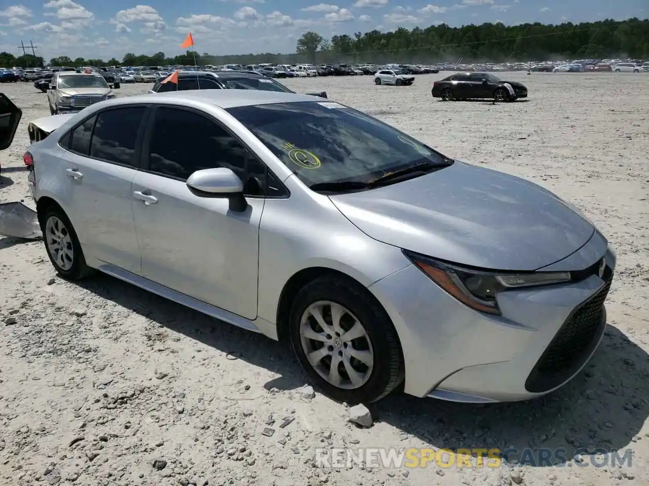 1 Photograph of a damaged car JTDEPRAEXLJ086724 TOYOTA COROLLA 2020