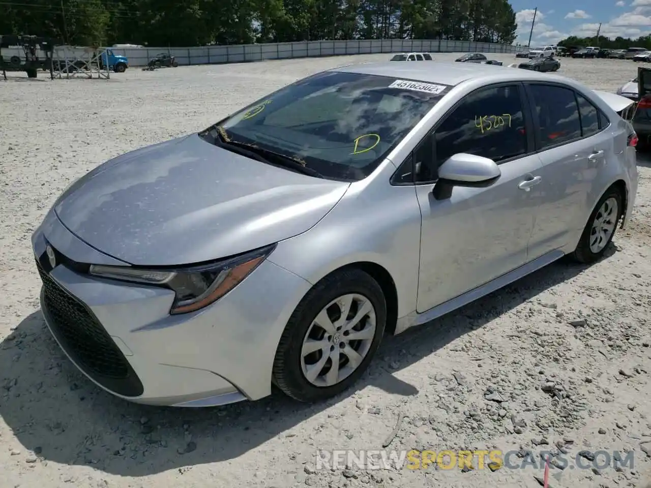 2 Photograph of a damaged car JTDEPRAEXLJ086724 TOYOTA COROLLA 2020