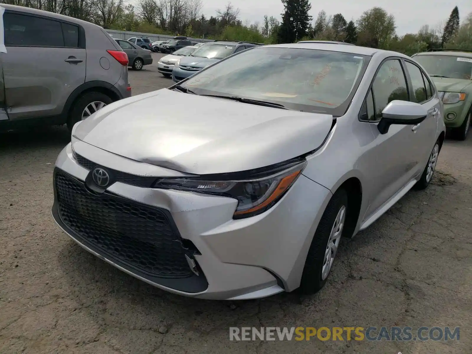 2 Photograph of a damaged car JTDEPRAEXLJ087033 TOYOTA COROLLA 2020