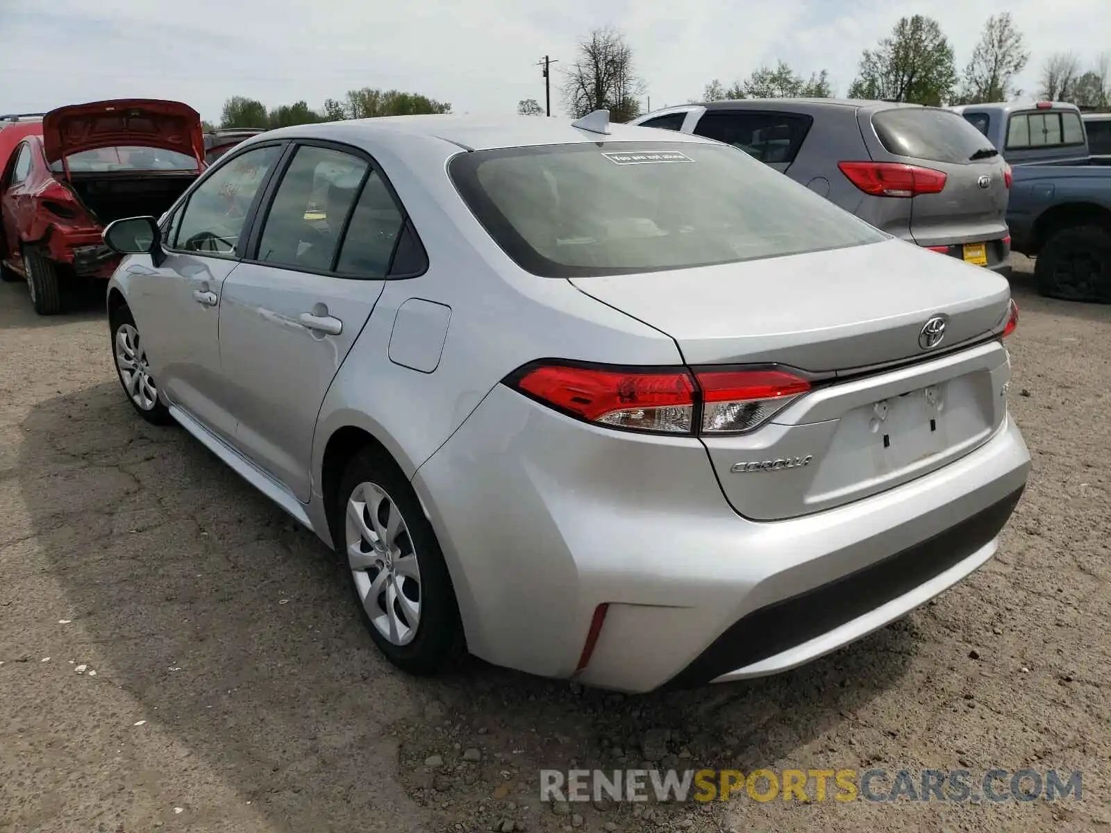 3 Photograph of a damaged car JTDEPRAEXLJ087033 TOYOTA COROLLA 2020