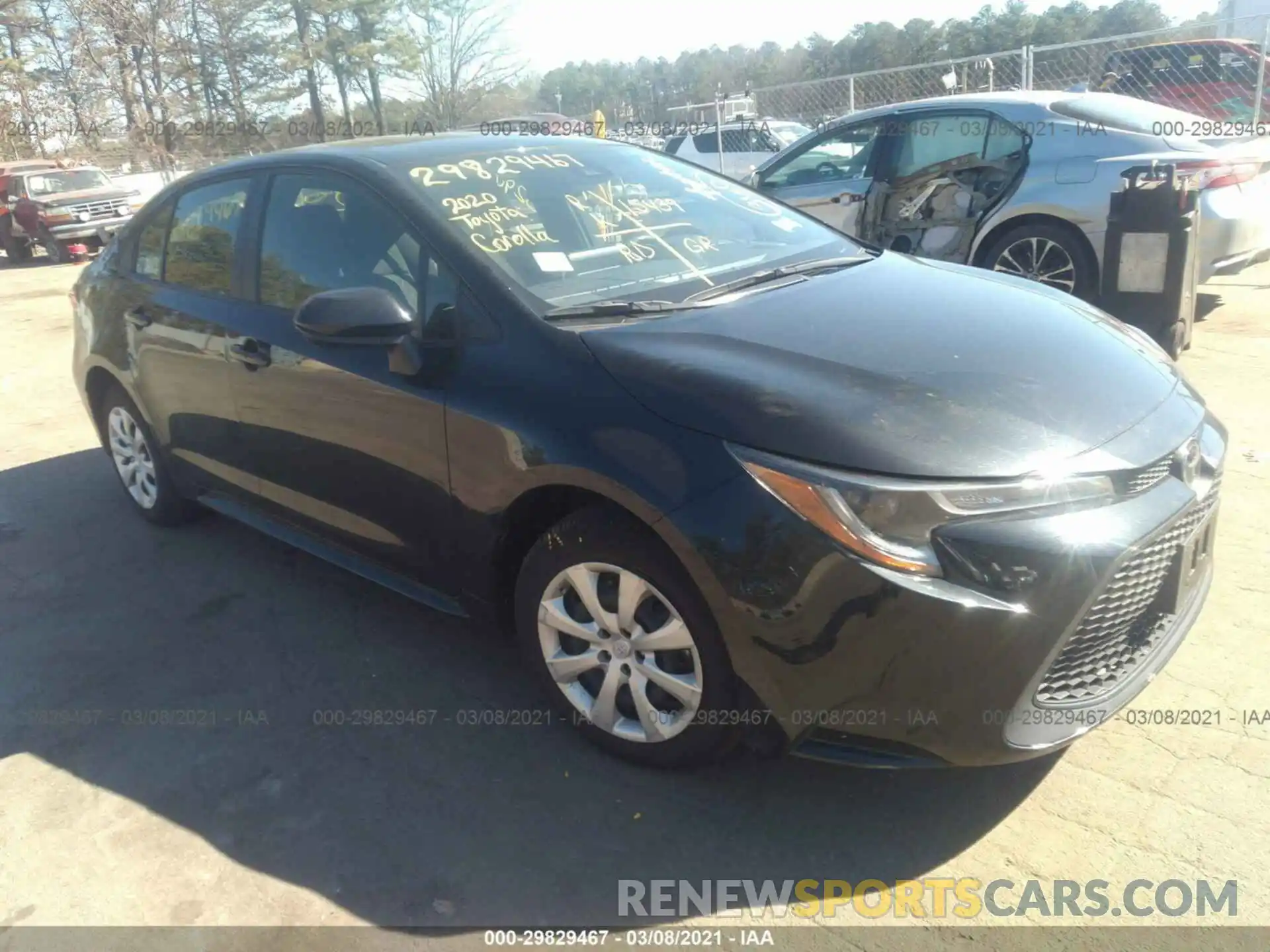 1 Photograph of a damaged car JTDEPRAEXLJ087100 TOYOTA COROLLA 2020