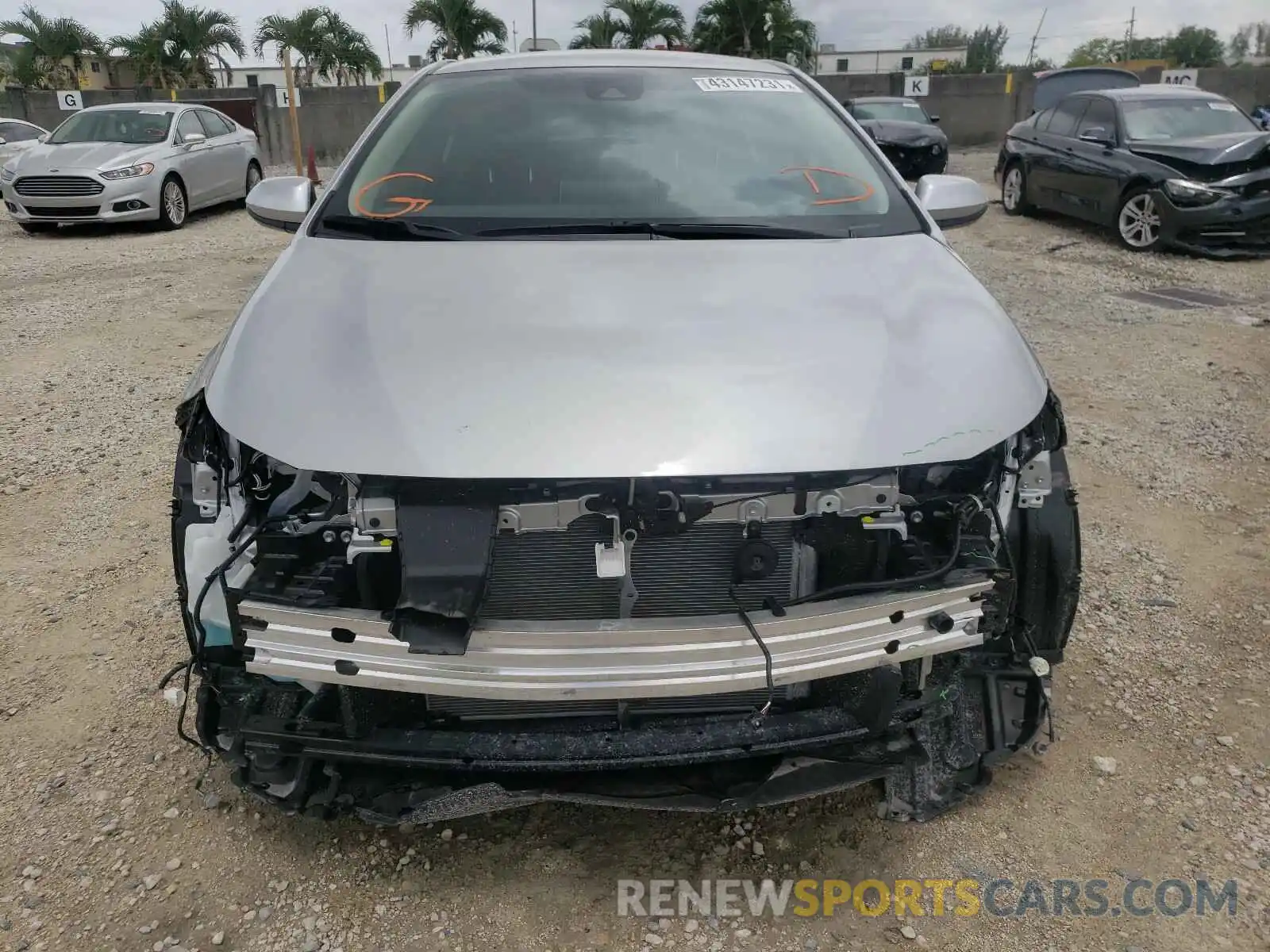 9 Photograph of a damaged car JTDEPRAEXLJ087131 TOYOTA COROLLA 2020