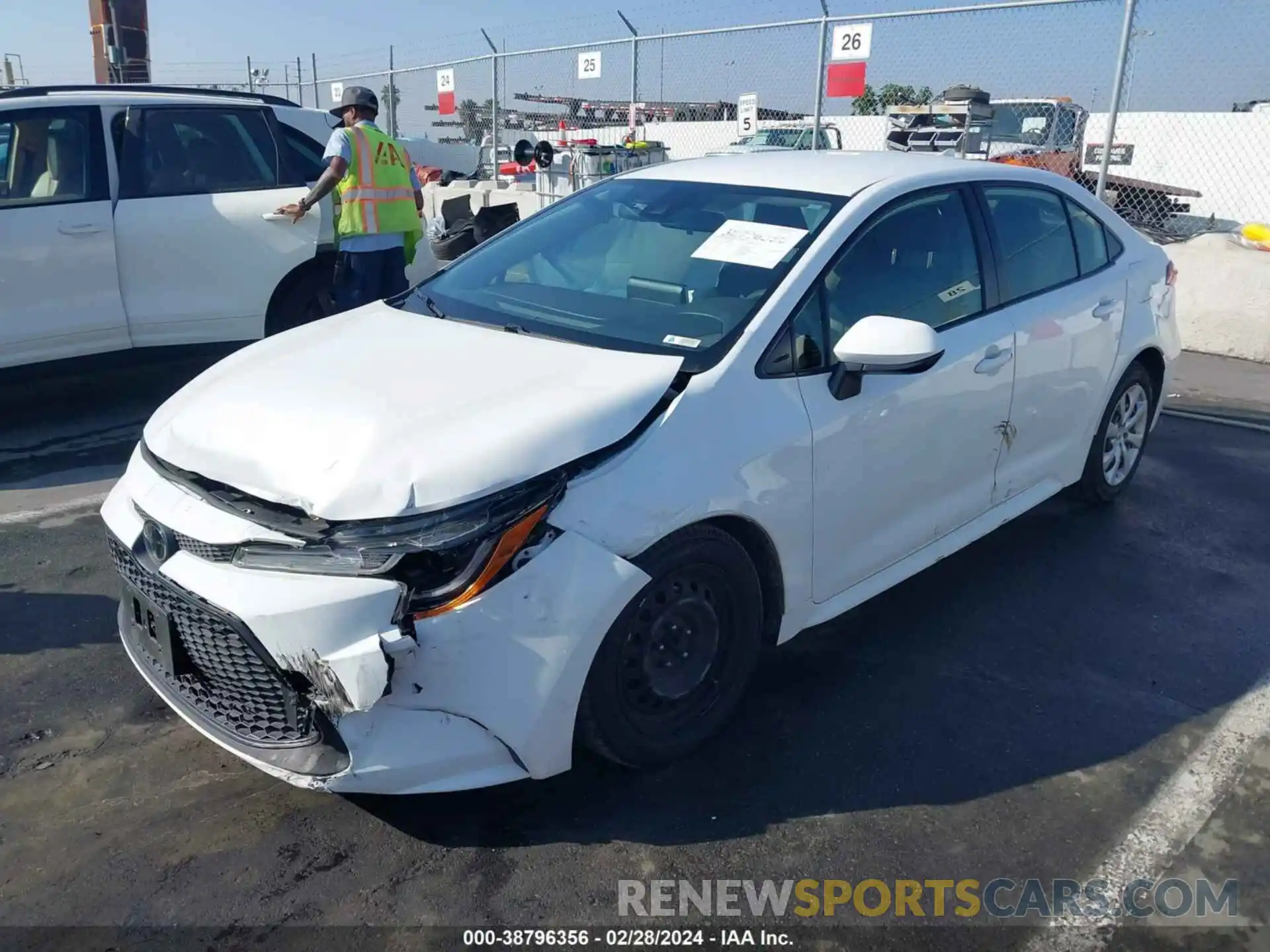 2 Photograph of a damaged car JTDEPRAEXLJ087341 TOYOTA COROLLA 2020