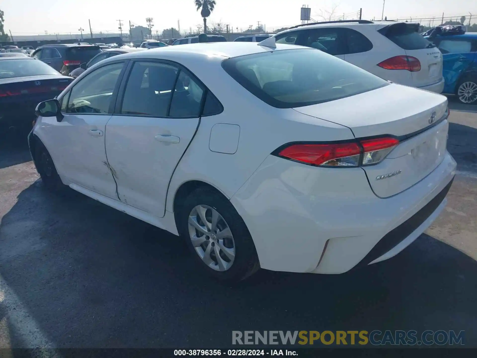 3 Photograph of a damaged car JTDEPRAEXLJ087341 TOYOTA COROLLA 2020