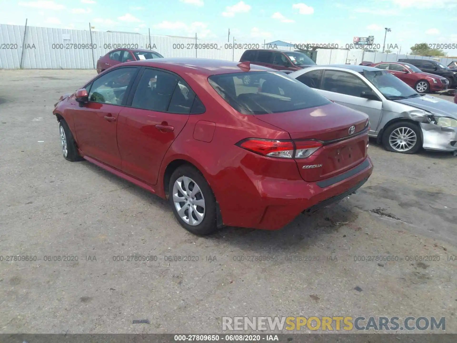 3 Photograph of a damaged car JTDEPRAEXLJ087470 TOYOTA COROLLA 2020