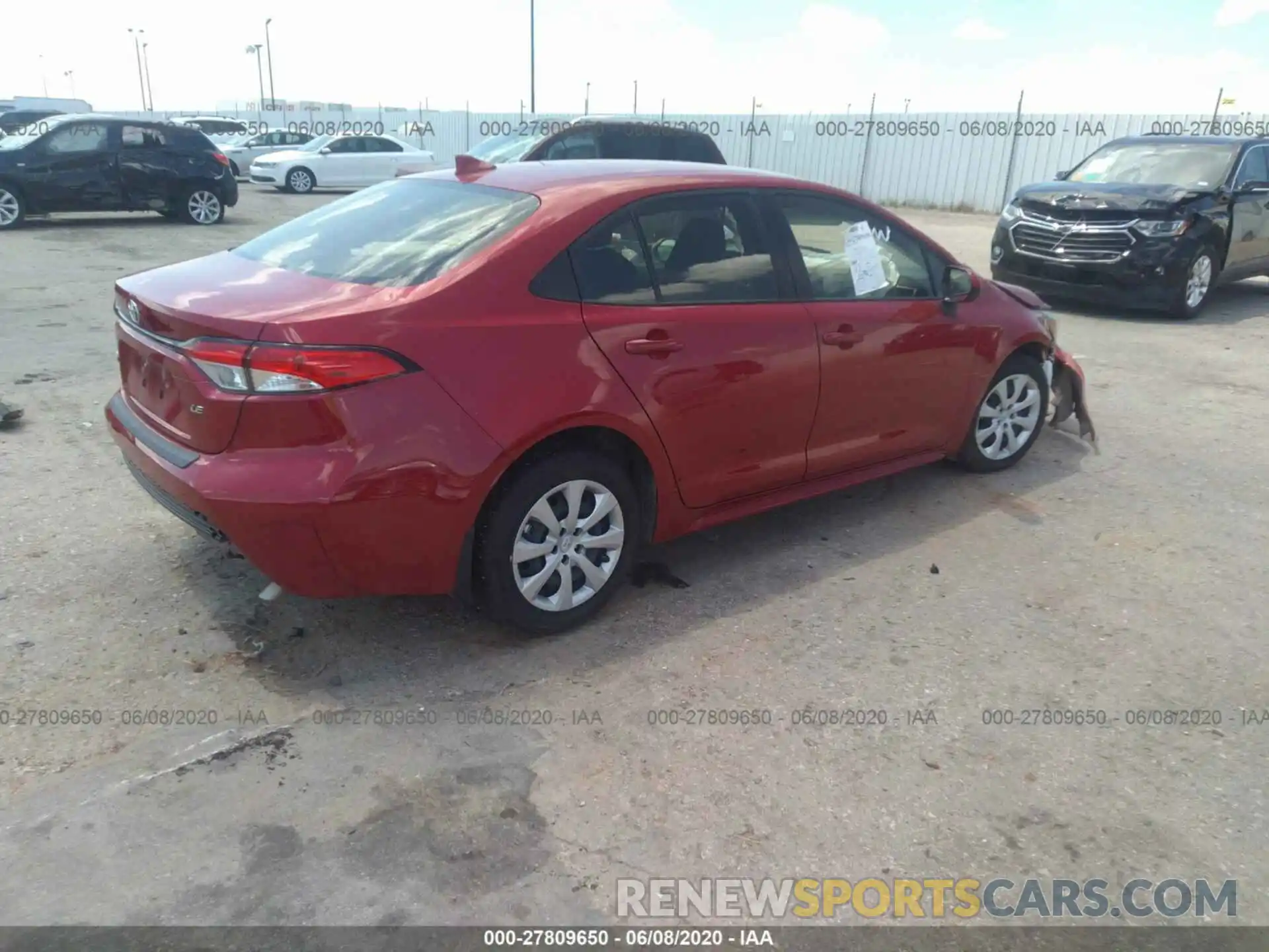 4 Photograph of a damaged car JTDEPRAEXLJ087470 TOYOTA COROLLA 2020