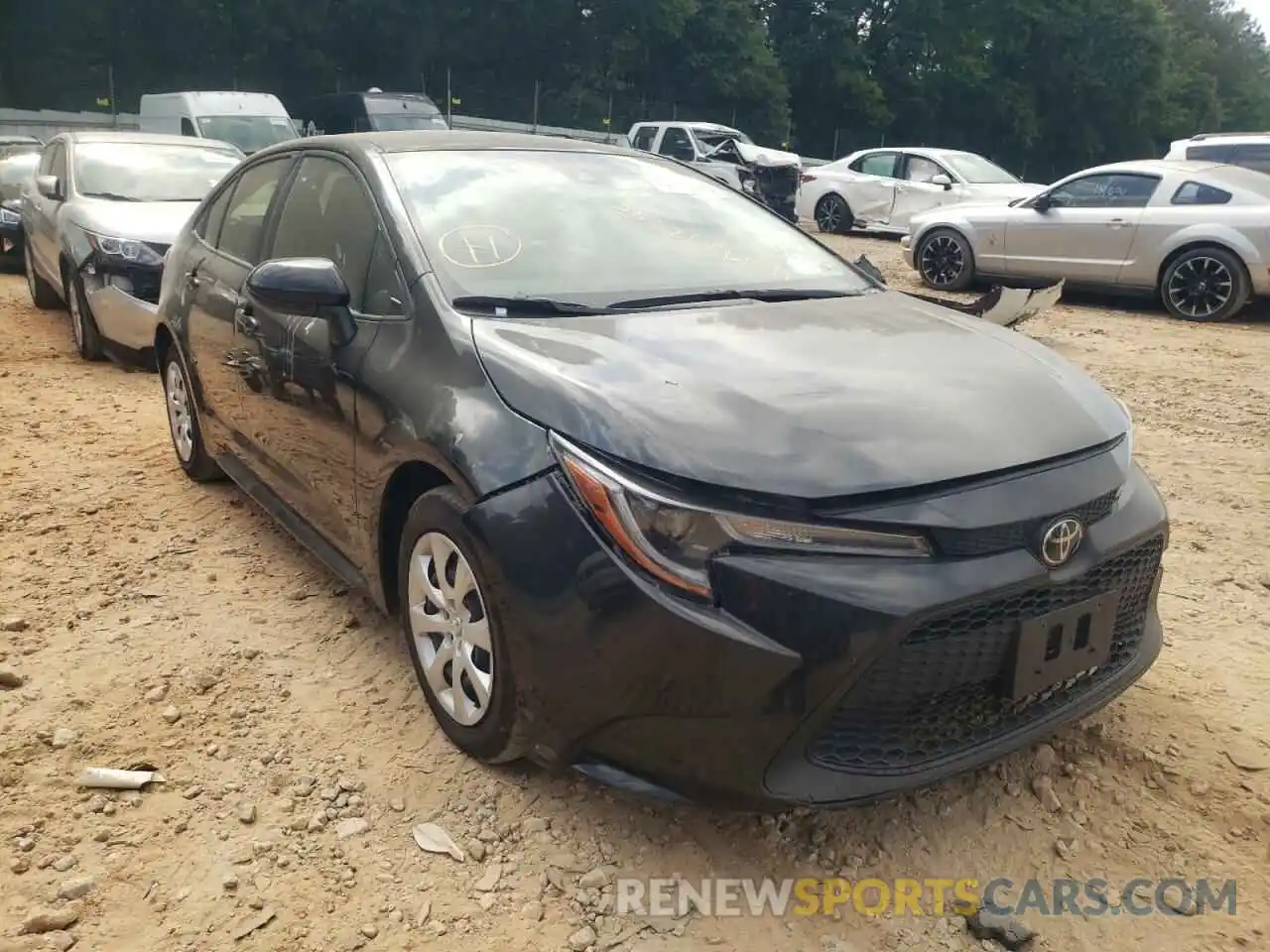 1 Photograph of a damaged car JTDEPRAEXLJ087596 TOYOTA COROLLA 2020