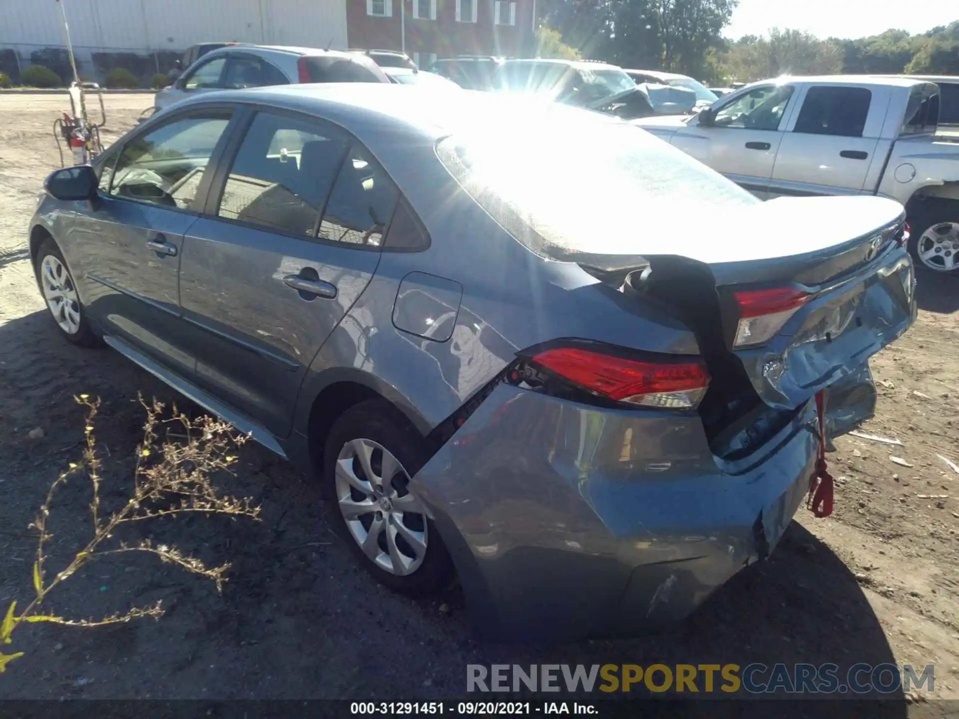 3 Photograph of a damaged car JTDEPRAEXLJ087775 TOYOTA COROLLA 2020