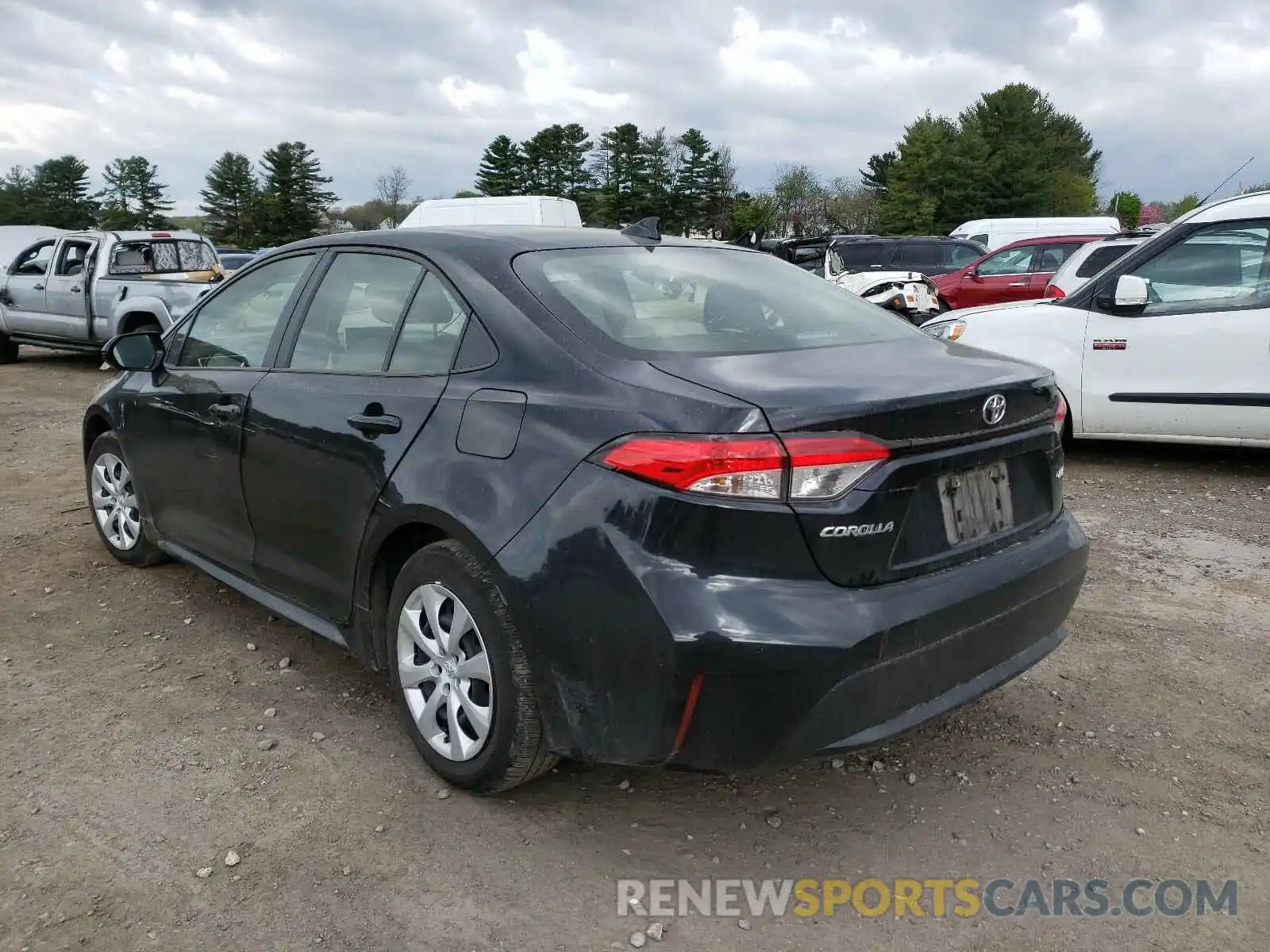 3 Photograph of a damaged car JTDEPRAEXLJ087906 TOYOTA COROLLA 2020