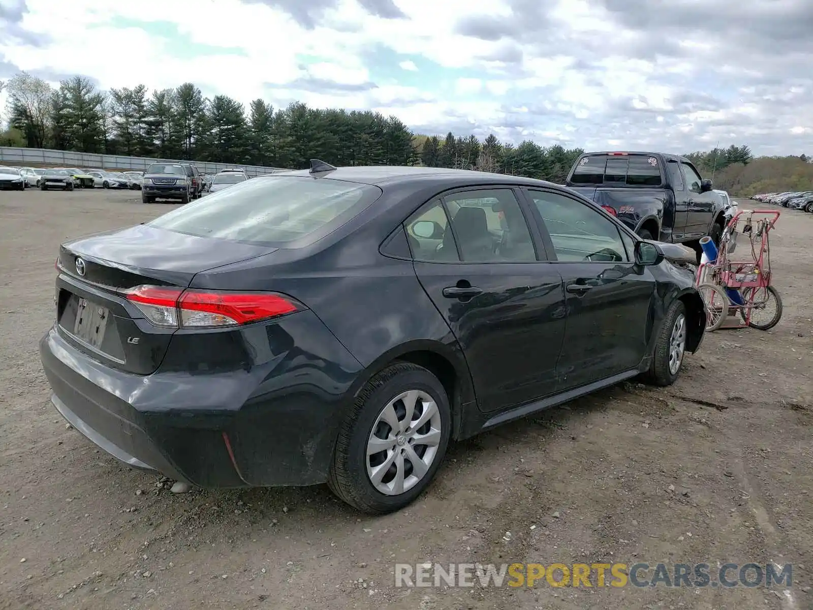 4 Photograph of a damaged car JTDEPRAEXLJ087906 TOYOTA COROLLA 2020