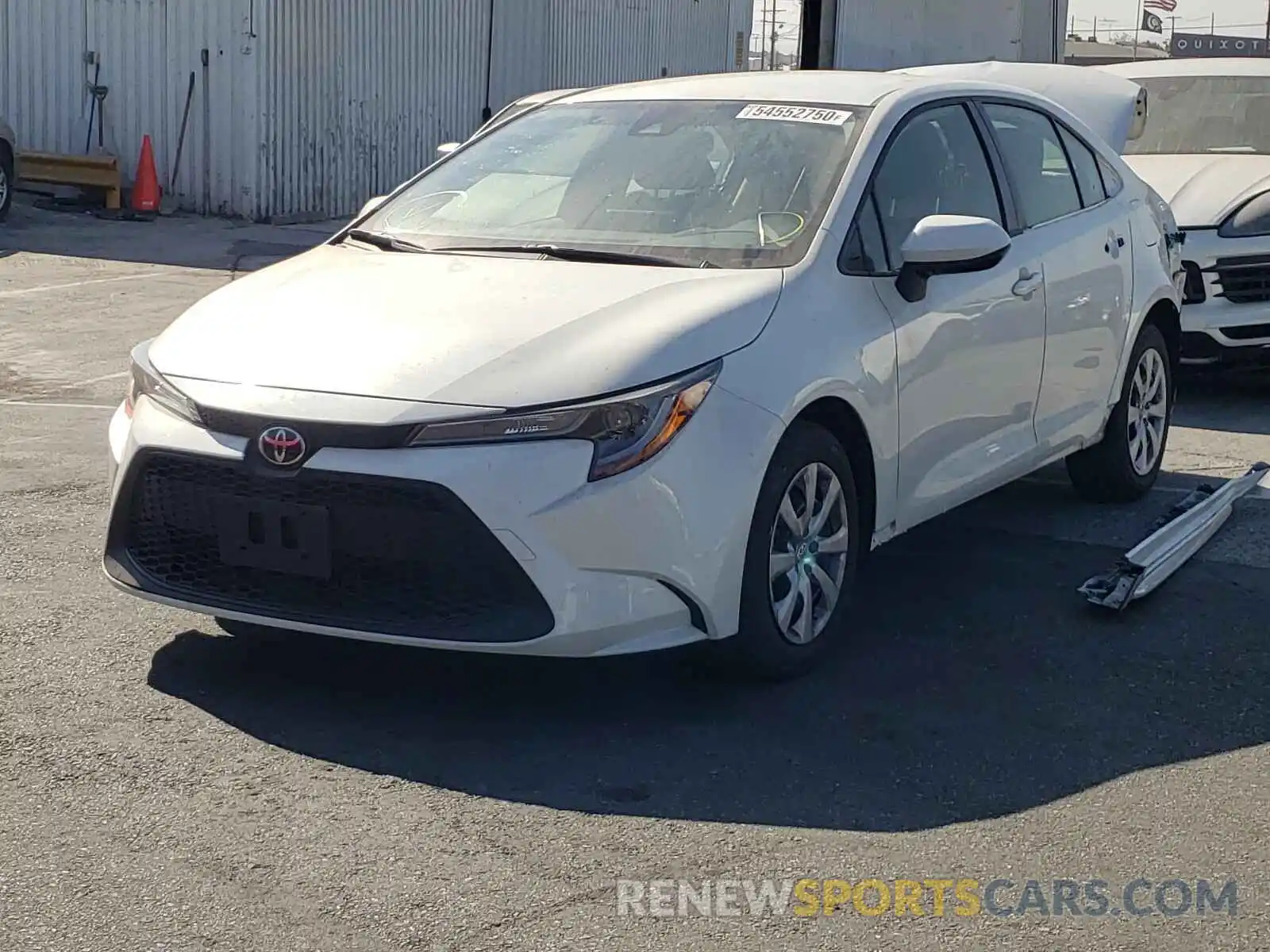 2 Photograph of a damaged car JTDEPRAEXLJ088330 TOYOTA COROLLA 2020