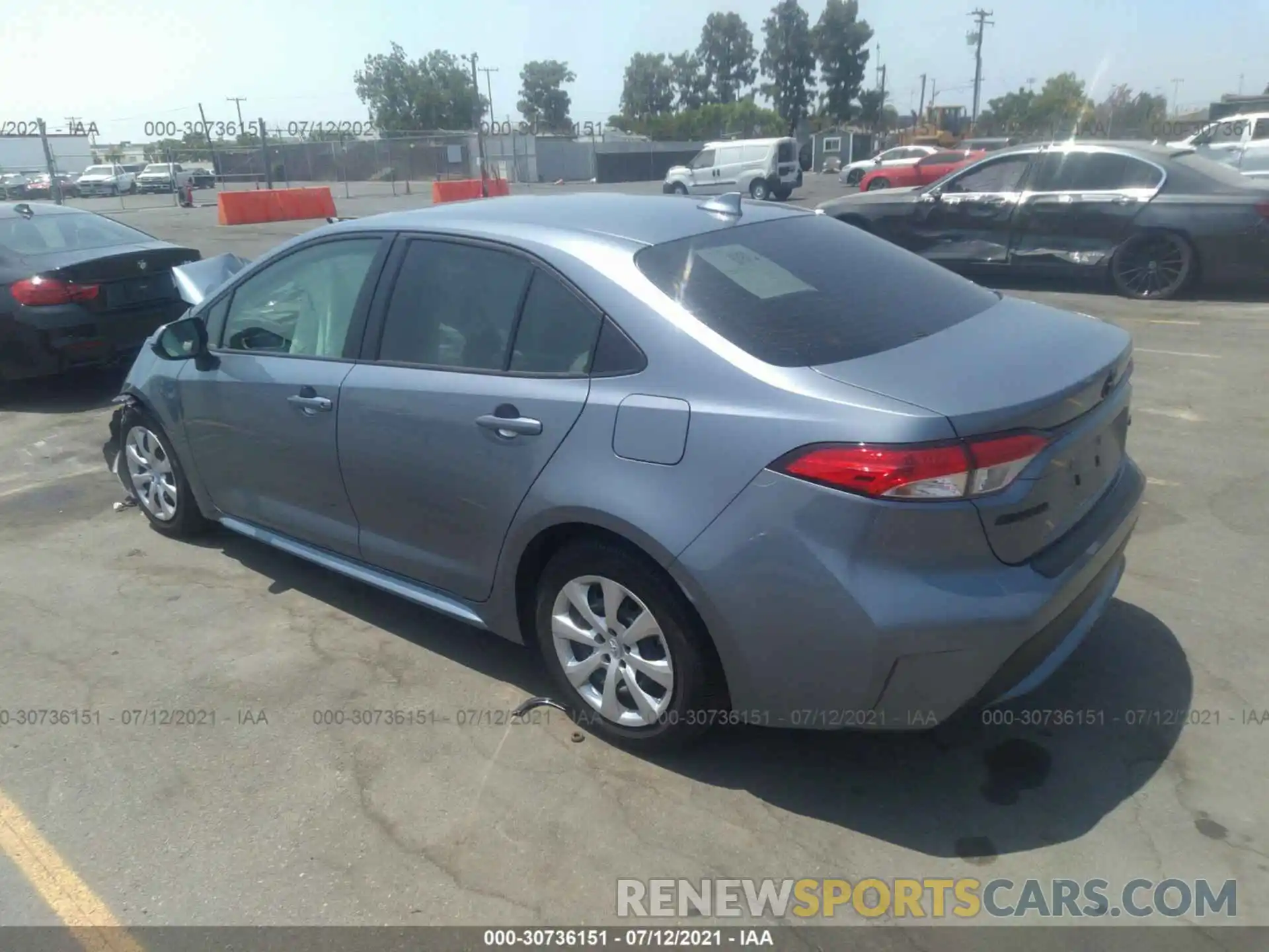 3 Photograph of a damaged car JTDEPRAEXLJ088800 TOYOTA COROLLA 2020