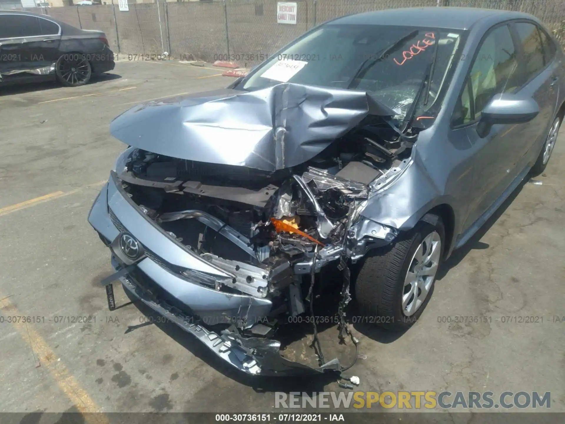 6 Photograph of a damaged car JTDEPRAEXLJ088800 TOYOTA COROLLA 2020