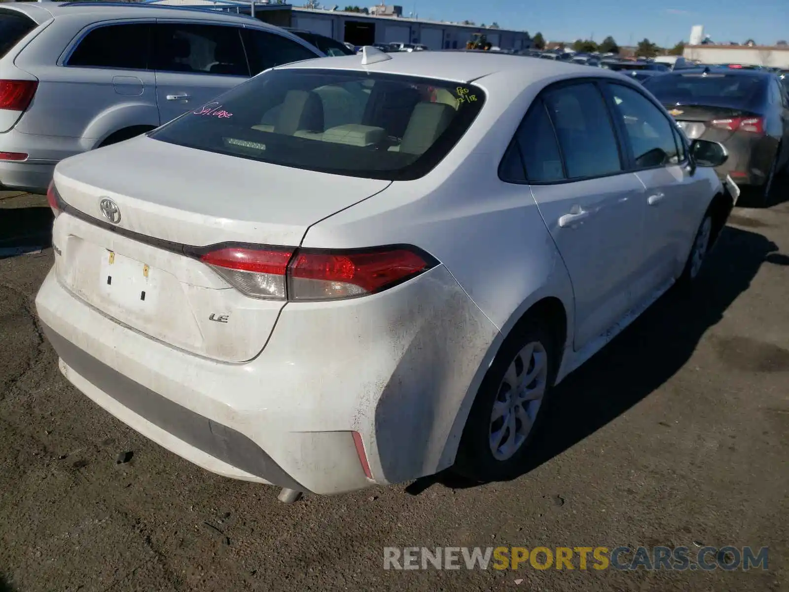 4 Photograph of a damaged car JTDEPRAEXLJ089185 TOYOTA COROLLA 2020