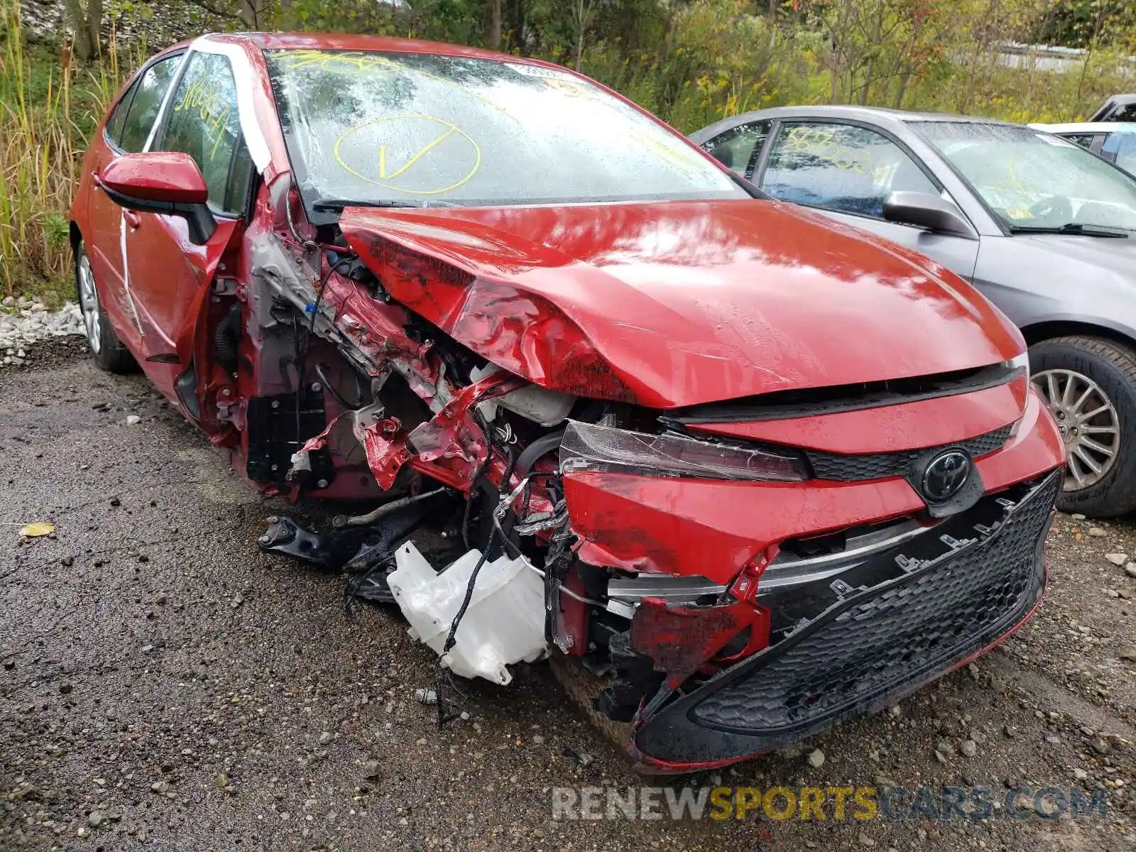 1 Photograph of a damaged car JTDEPRAEXLJ090045 TOYOTA COROLLA 2020