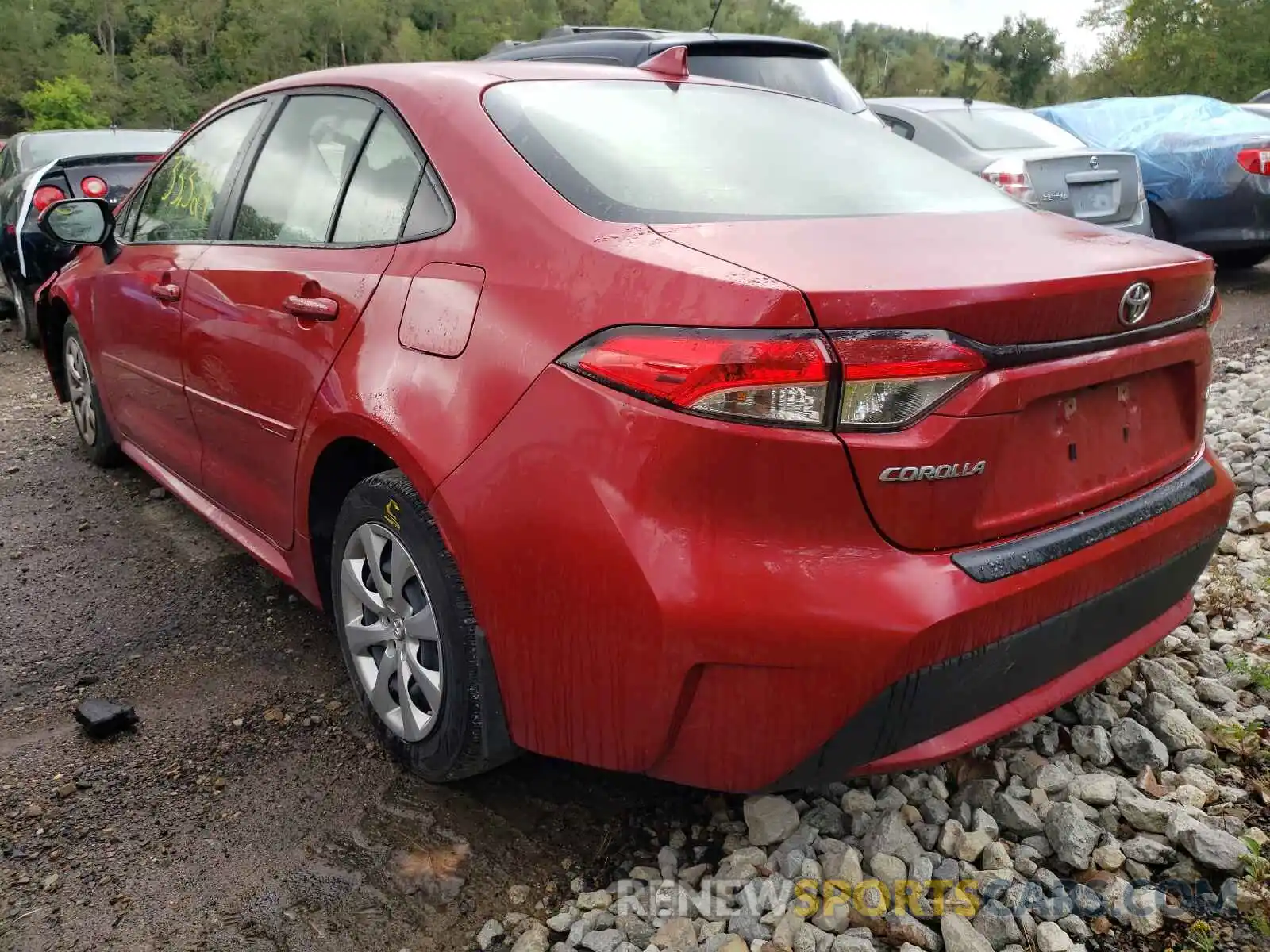 3 Photograph of a damaged car JTDEPRAEXLJ090045 TOYOTA COROLLA 2020