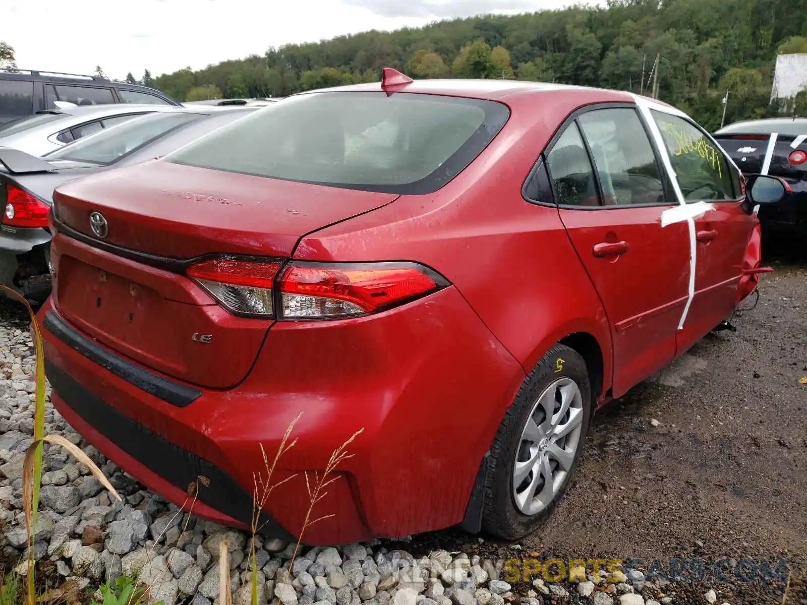 4 Photograph of a damaged car JTDEPRAEXLJ090045 TOYOTA COROLLA 2020