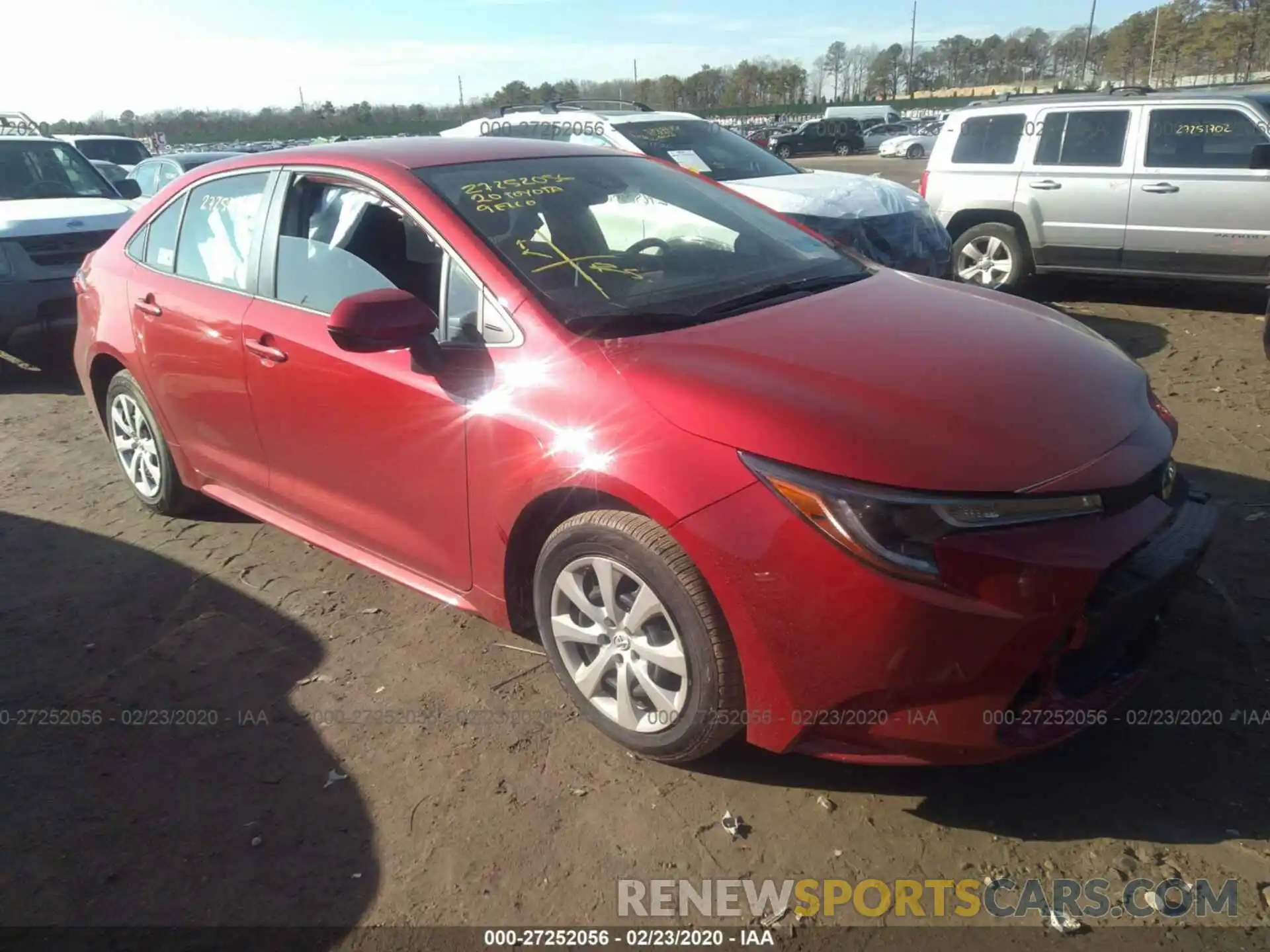 1 Photograph of a damaged car JTDEPRAEXLJ090191 TOYOTA COROLLA 2020