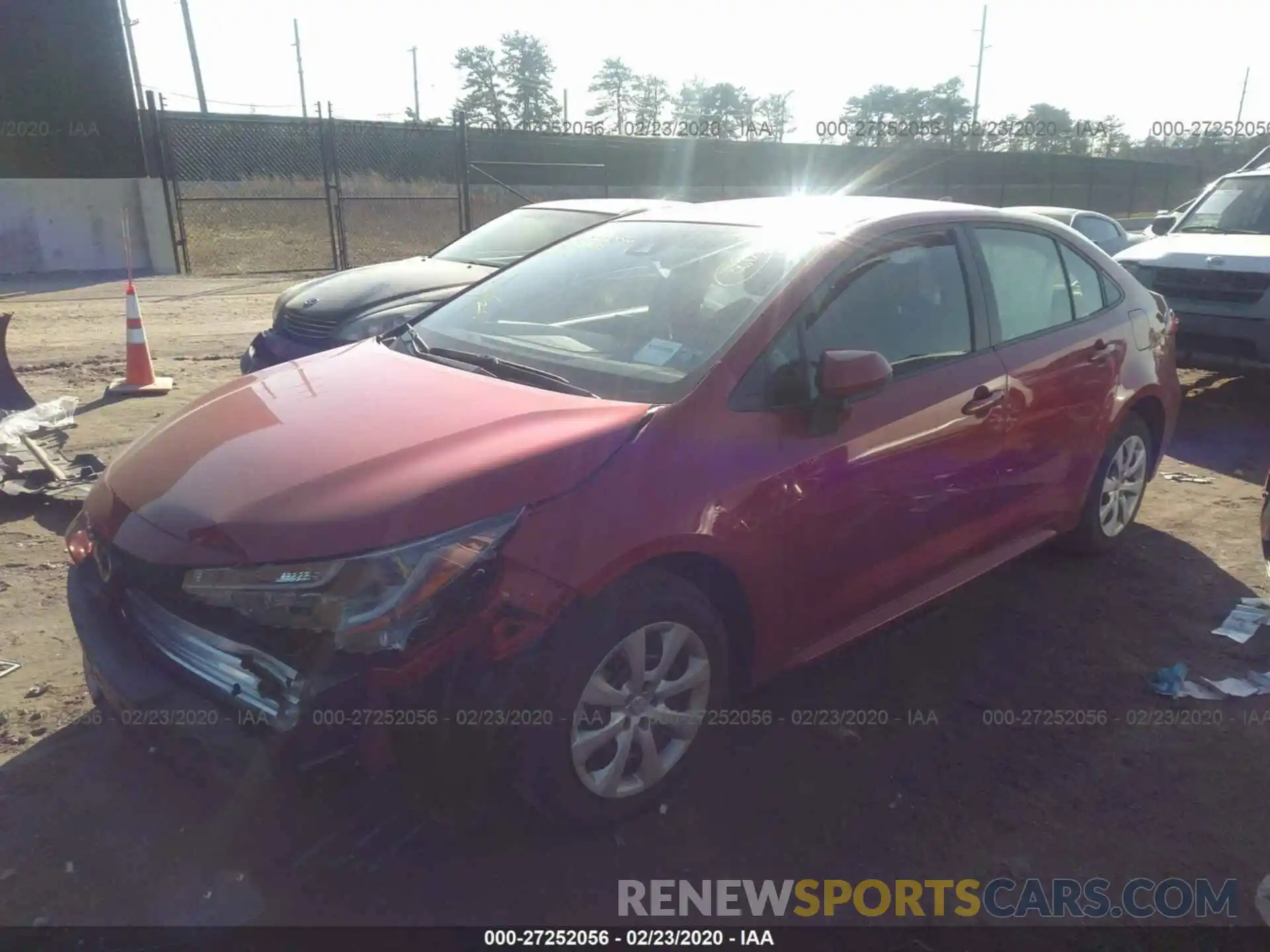 2 Photograph of a damaged car JTDEPRAEXLJ090191 TOYOTA COROLLA 2020