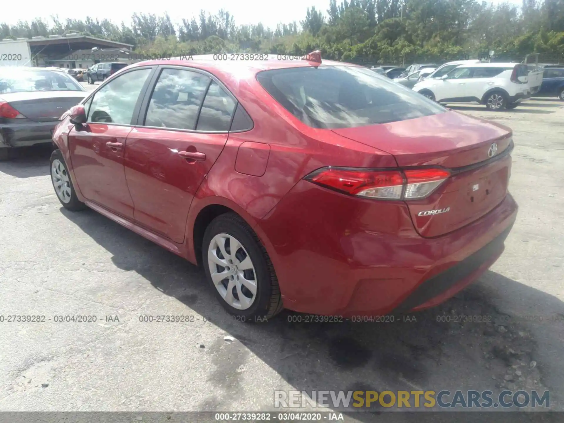 3 Photograph of a damaged car JTDEPRAEXLJ090515 TOYOTA COROLLA 2020