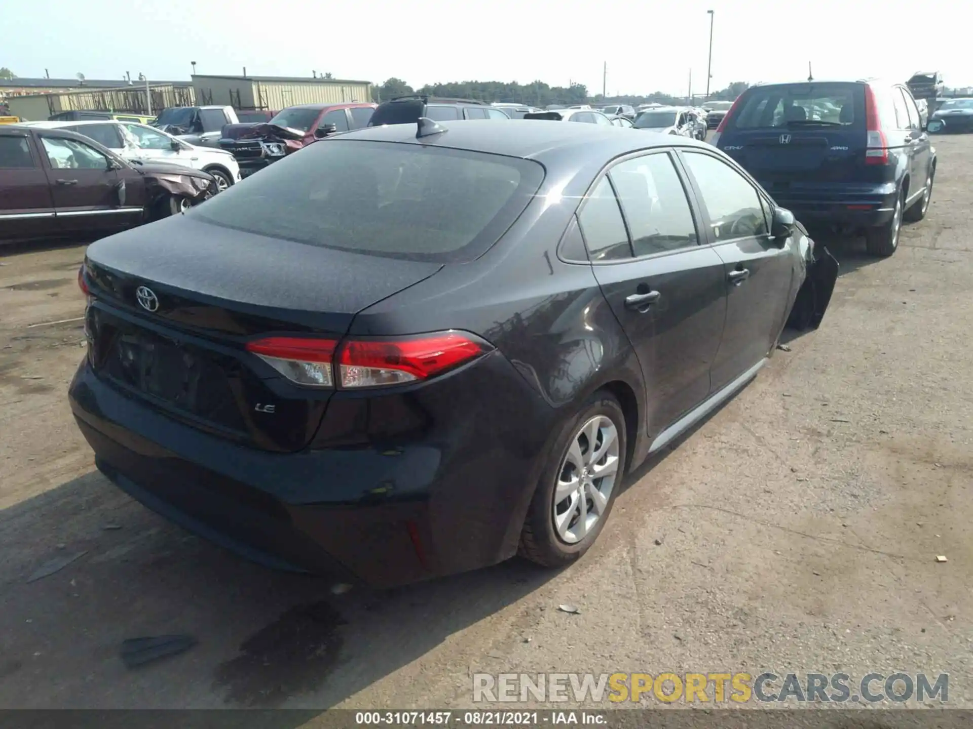 4 Photograph of a damaged car JTDEPRAEXLJ090756 TOYOTA COROLLA 2020