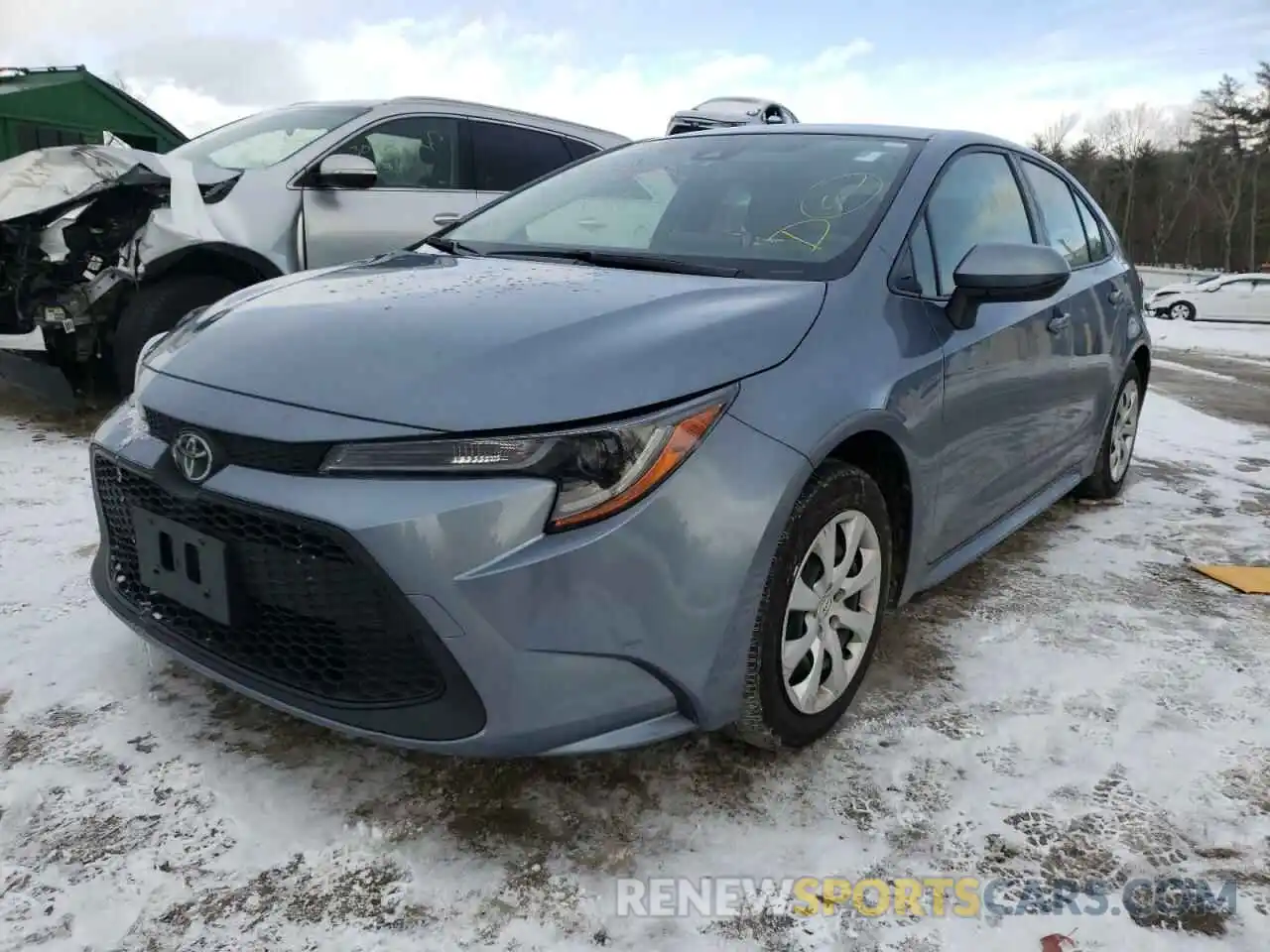 2 Photograph of a damaged car JTDEPRAEXLJ091079 TOYOTA COROLLA 2020