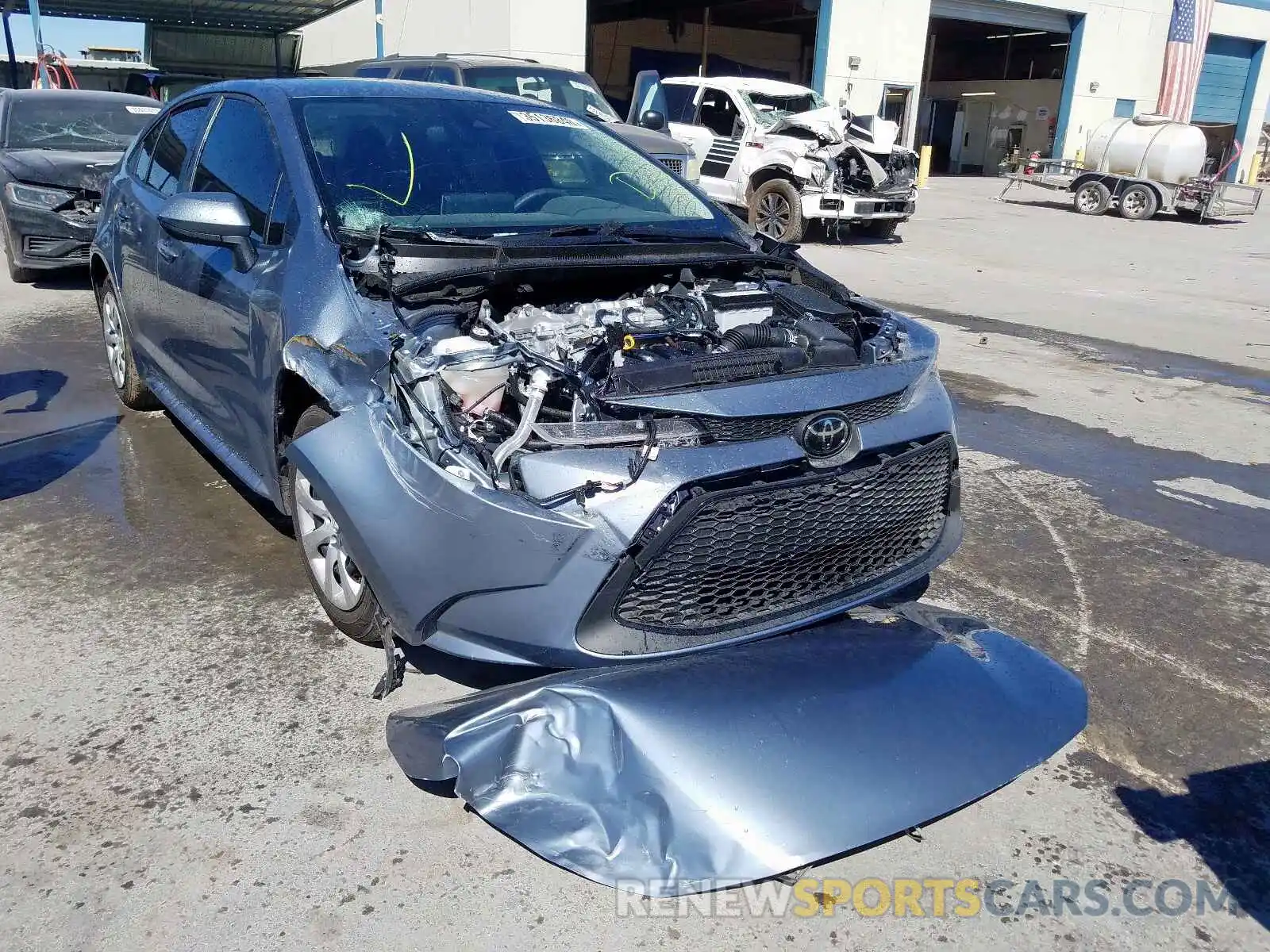 1 Photograph of a damaged car JTDEPRAEXLJ091437 TOYOTA COROLLA 2020