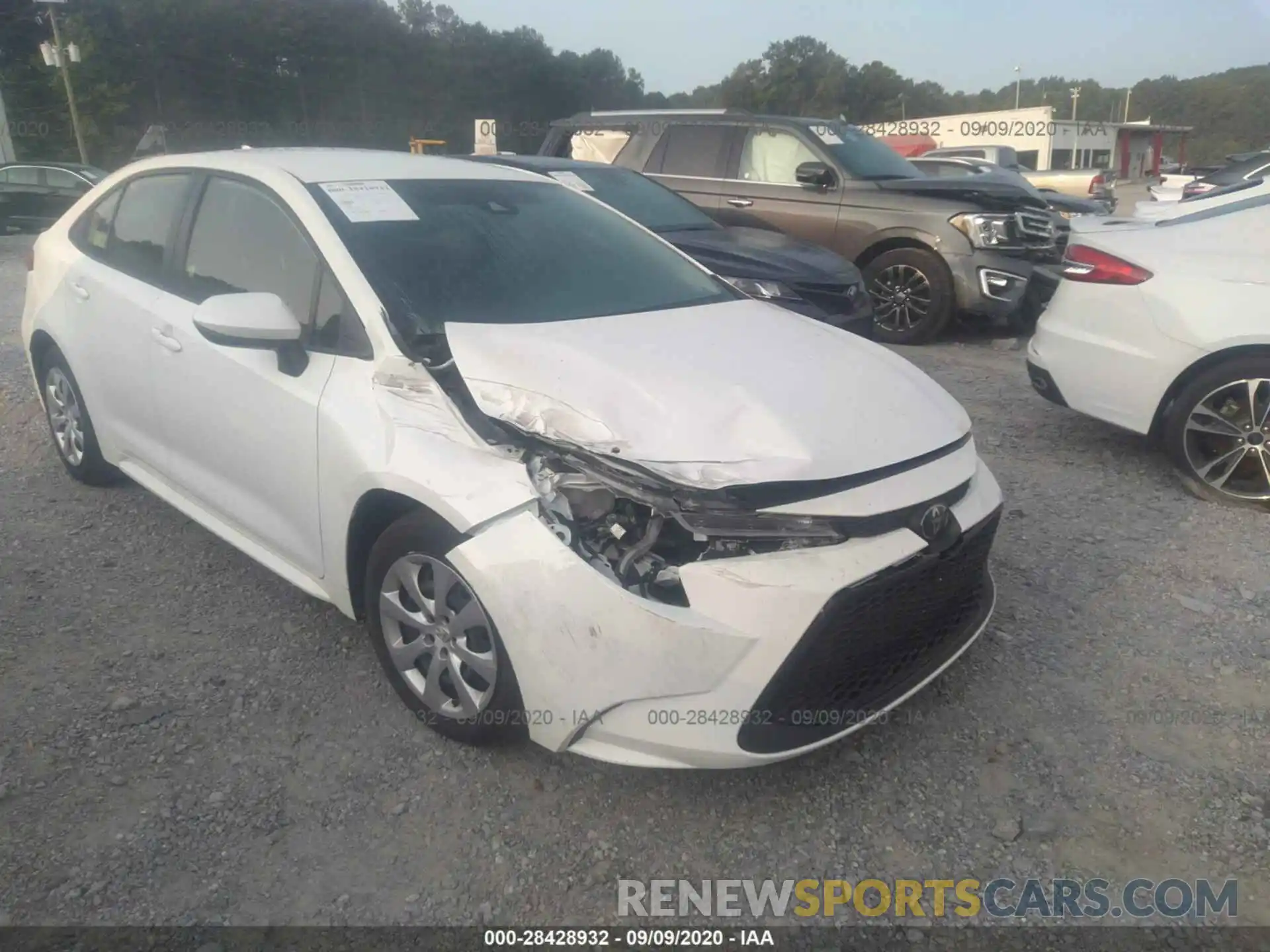 1 Photograph of a damaged car JTDEPRAEXLJ091549 TOYOTA COROLLA 2020