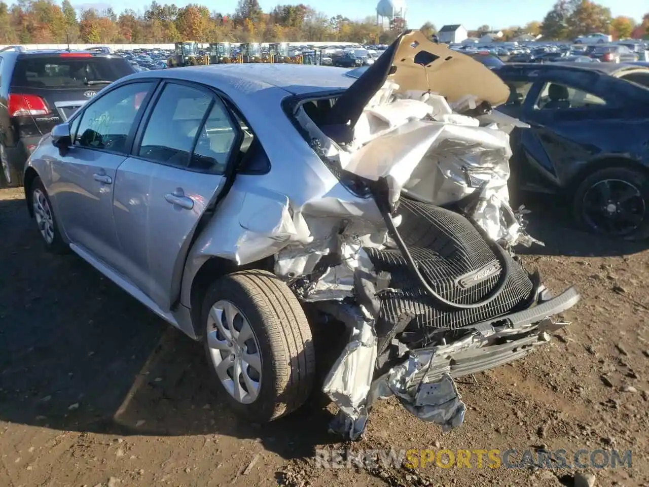 3 Photograph of a damaged car JTDEPRAEXLJ091812 TOYOTA COROLLA 2020