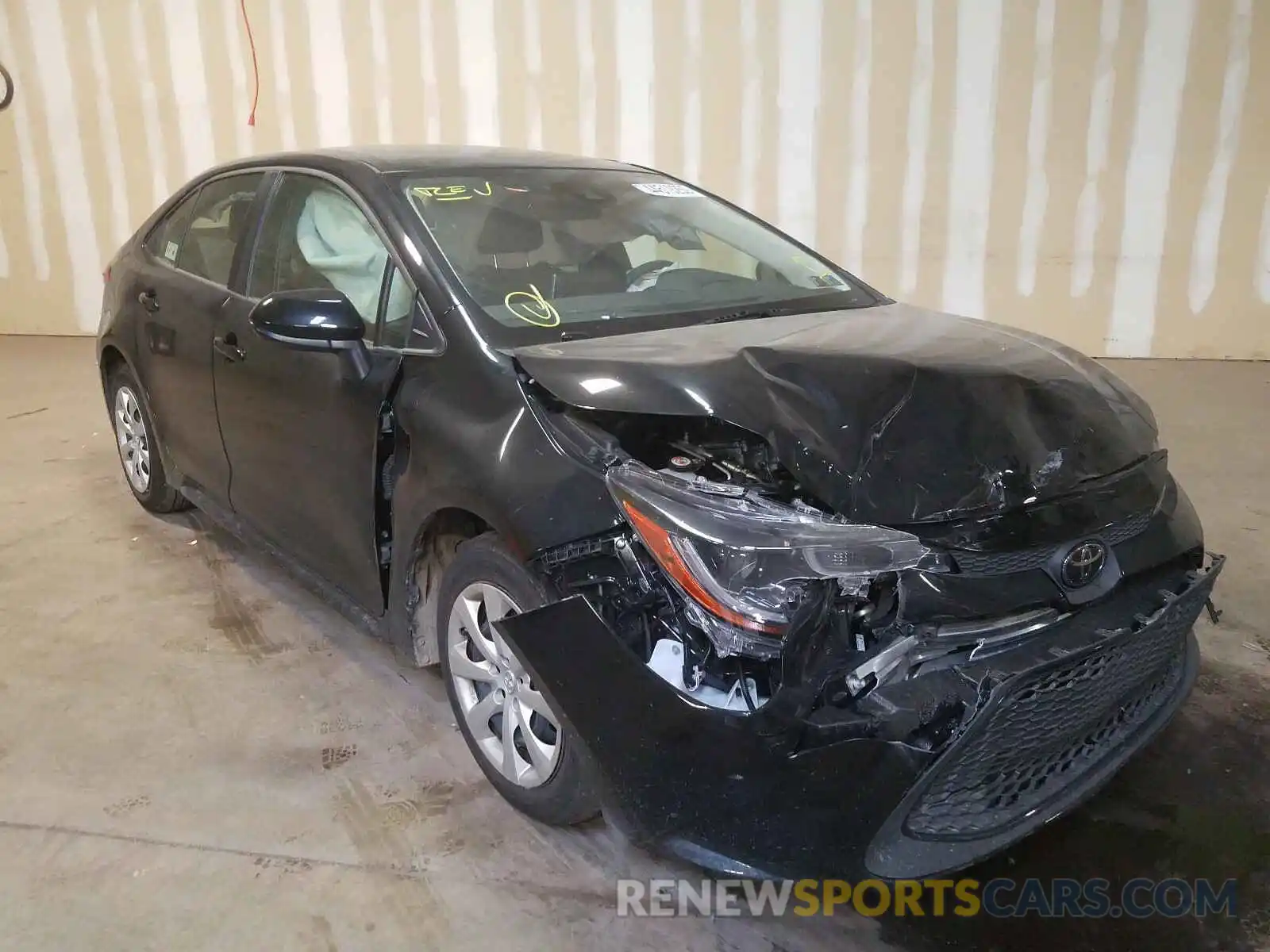 1 Photograph of a damaged car JTDEPRAEXLJ091907 TOYOTA COROLLA 2020