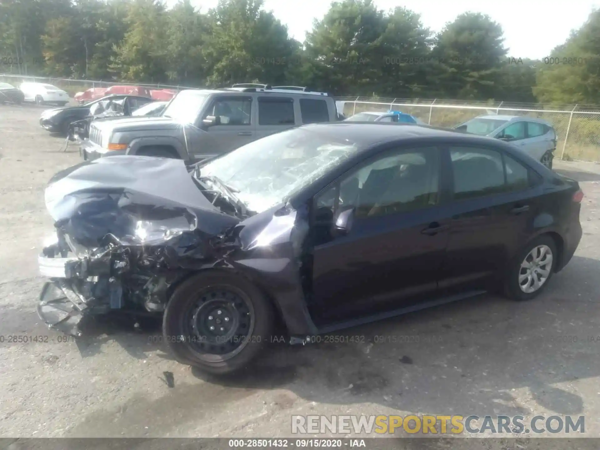 2 Photograph of a damaged car JTDEPRAEXLJ092099 TOYOTA COROLLA 2020