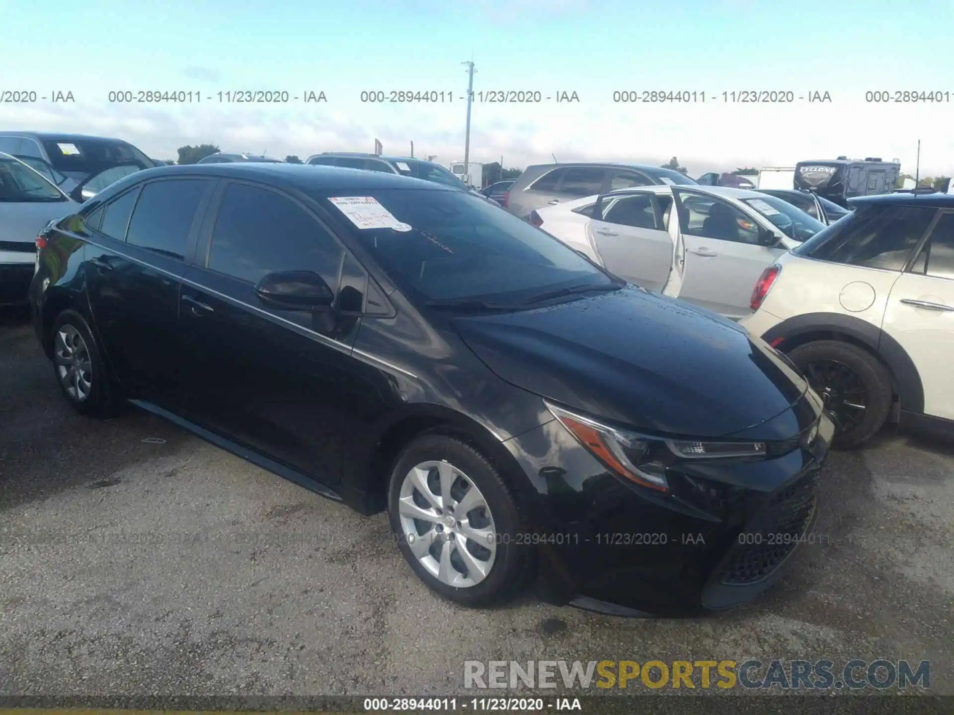 1 Photograph of a damaged car JTDEPRAEXLJ092247 TOYOTA COROLLA 2020