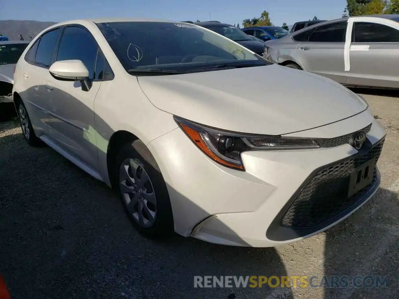 1 Photograph of a damaged car JTDEPRAEXLJ092412 TOYOTA COROLLA 2020