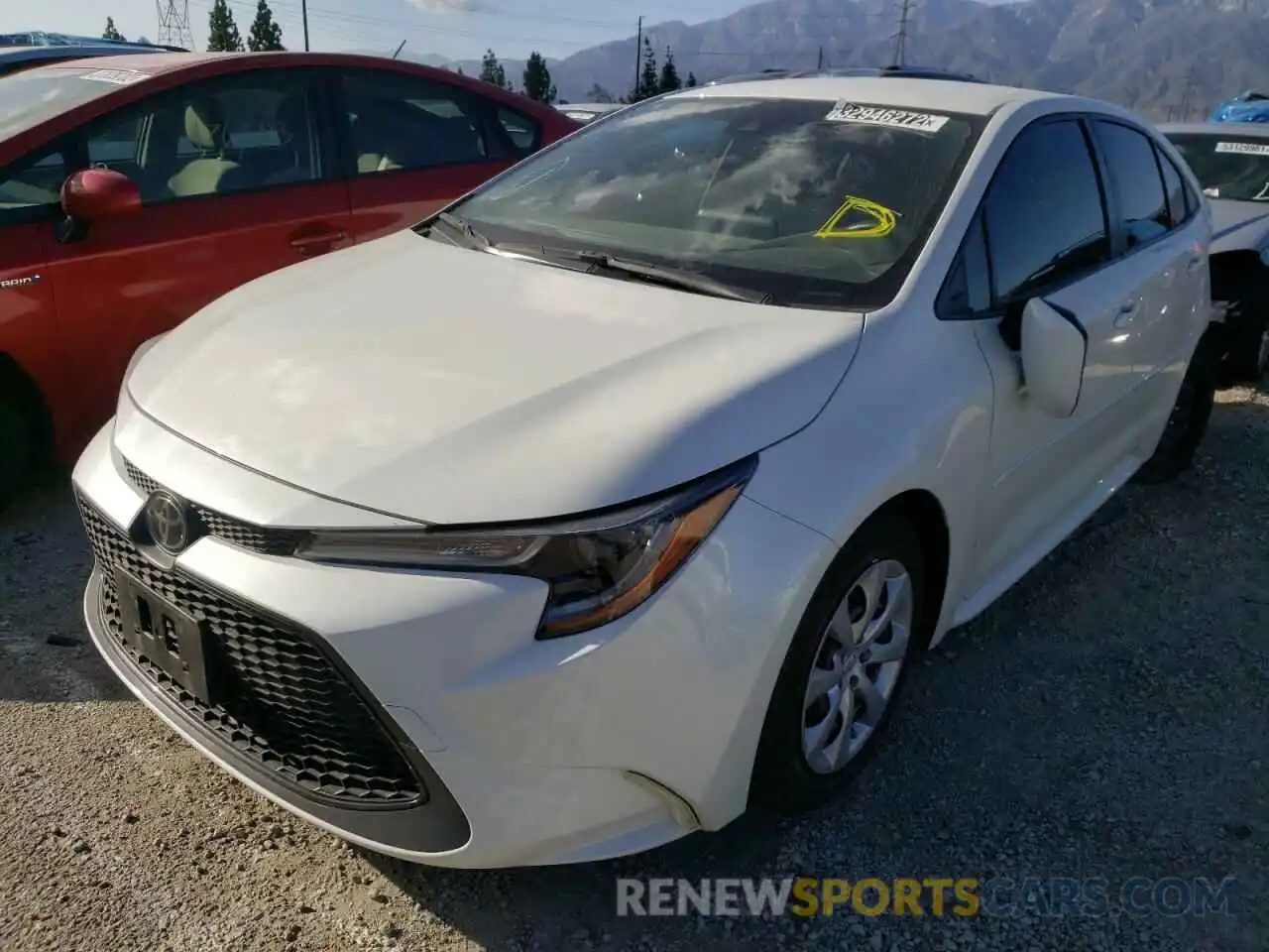 2 Photograph of a damaged car JTDEPRAEXLJ092412 TOYOTA COROLLA 2020