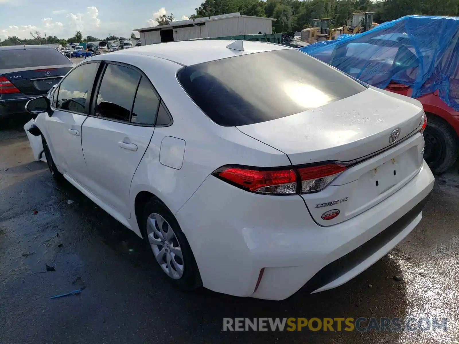 3 Photograph of a damaged car JTDEPRAEXLJ092510 TOYOTA COROLLA 2020