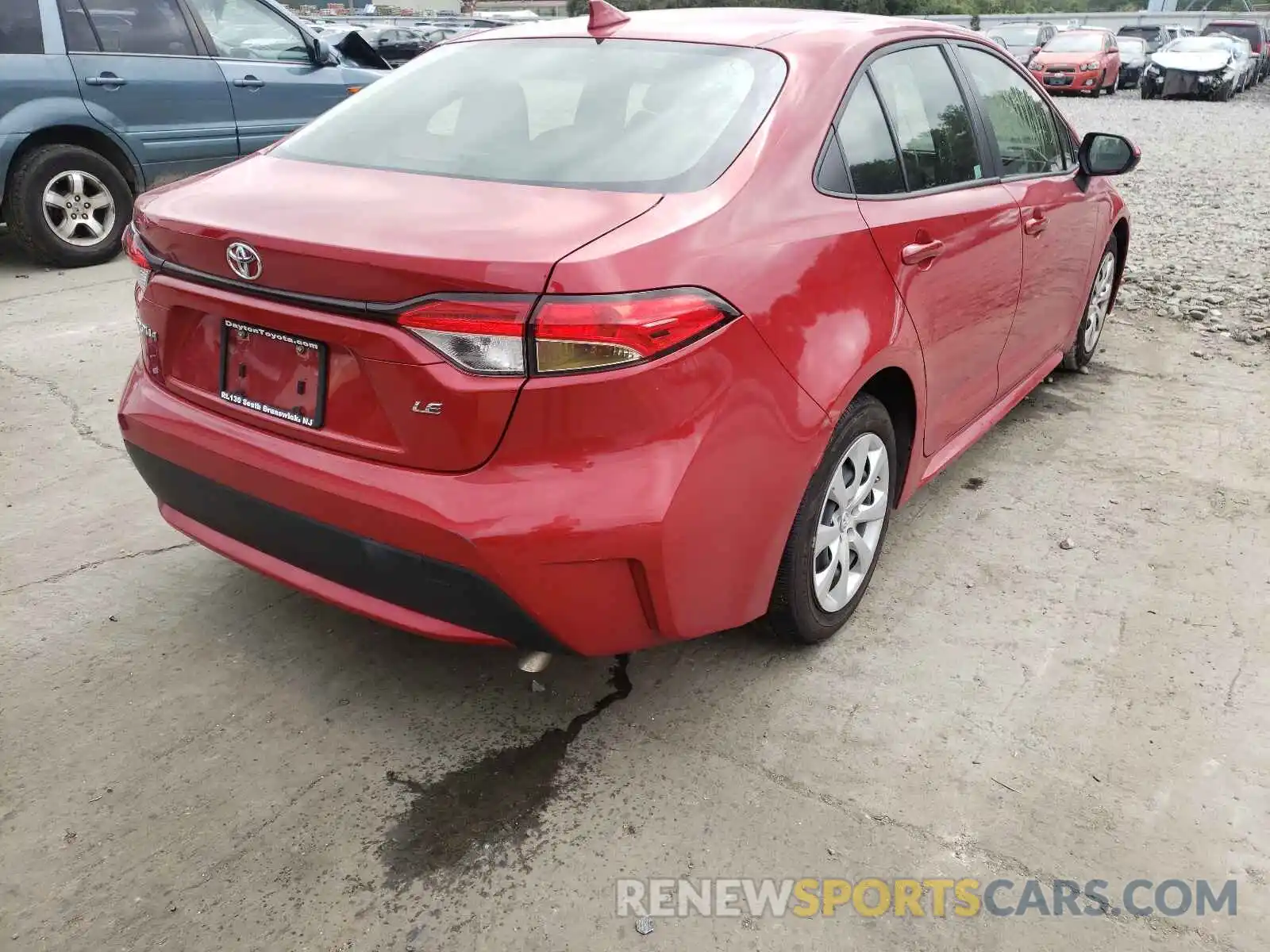 4 Photograph of a damaged car JTDEPRAEXLJ093429 TOYOTA COROLLA 2020