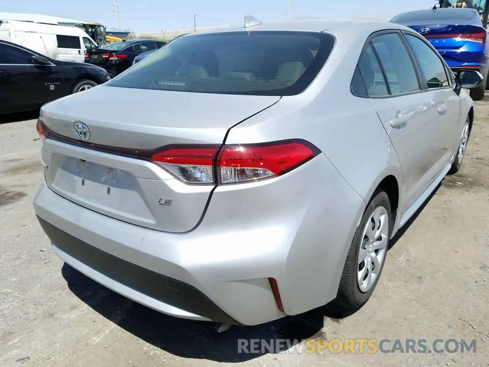 4 Photograph of a damaged car JTDEPRAEXLJ094533 TOYOTA COROLLA 2020