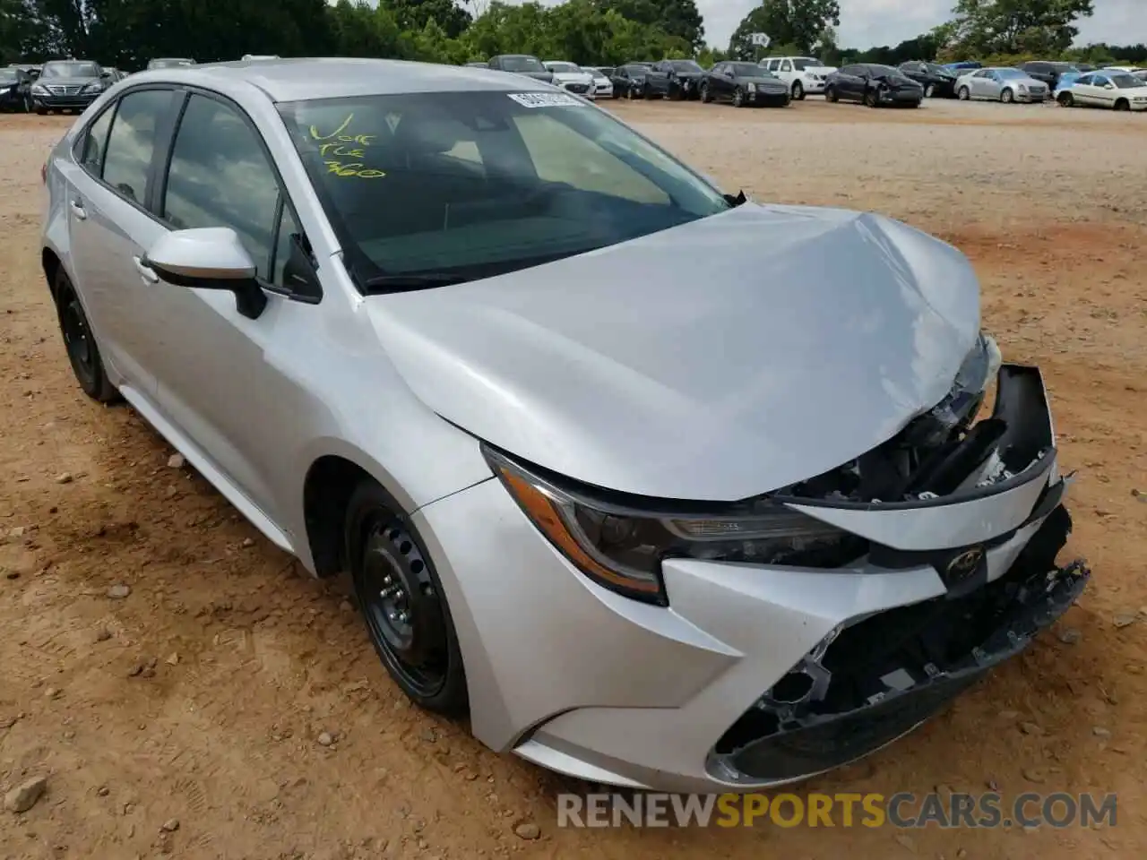 1 Photograph of a damaged car JTDEPRAEXLJ094841 TOYOTA COROLLA 2020