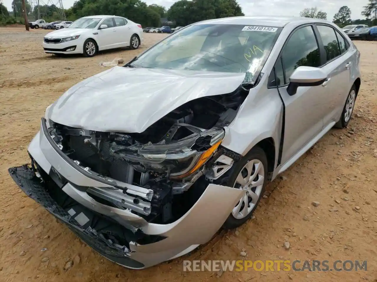 2 Photograph of a damaged car JTDEPRAEXLJ094841 TOYOTA COROLLA 2020