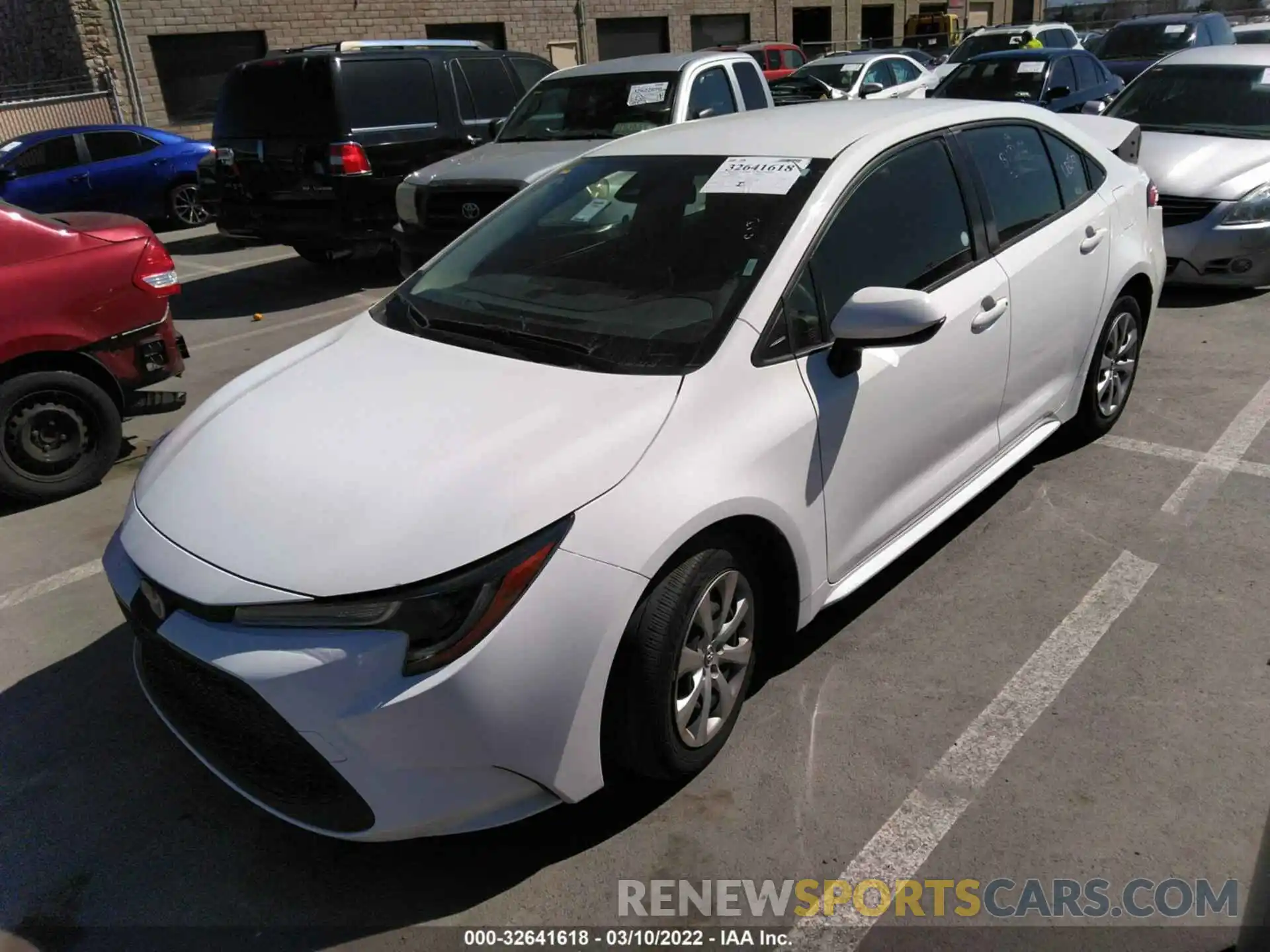 2 Photograph of a damaged car JTDEPRAEXLJ095262 TOYOTA COROLLA 2020